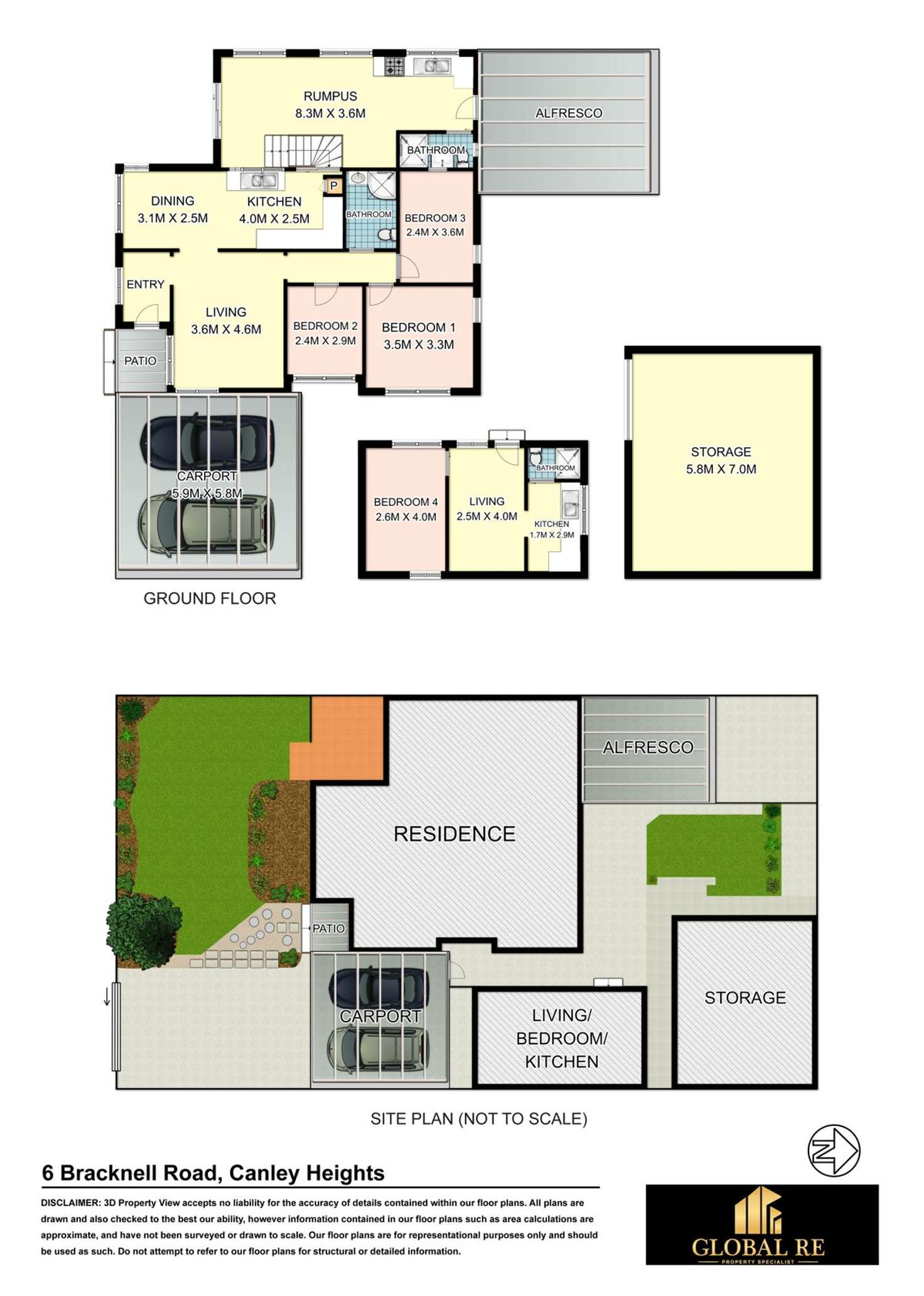 Floorplan of Homely house listing, 6 Bracknell Rd, Canley Heights NSW 2166