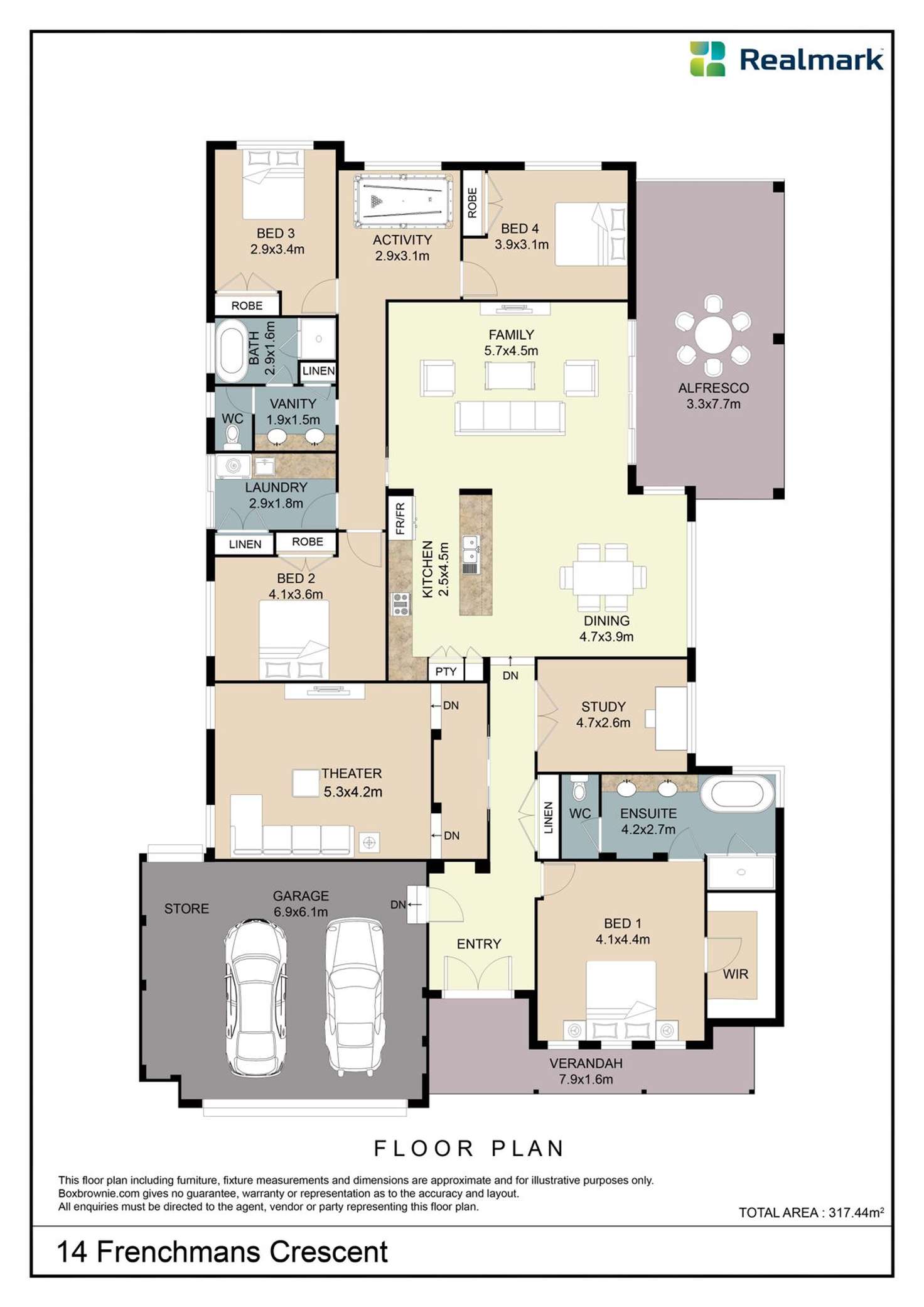 Floorplan of Homely house listing, 14 Frenchmans Crescent, Secret Harbour WA 6173