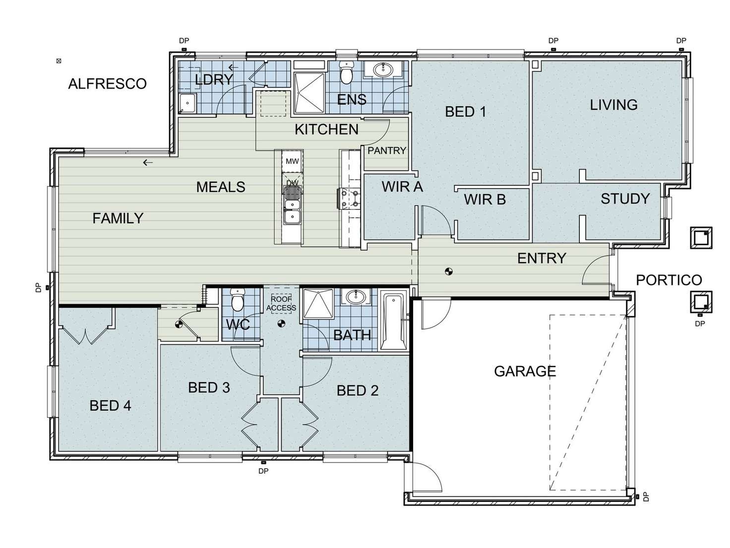 Floorplan of Homely house listing, 55 Sandy Road, Officer VIC 3809