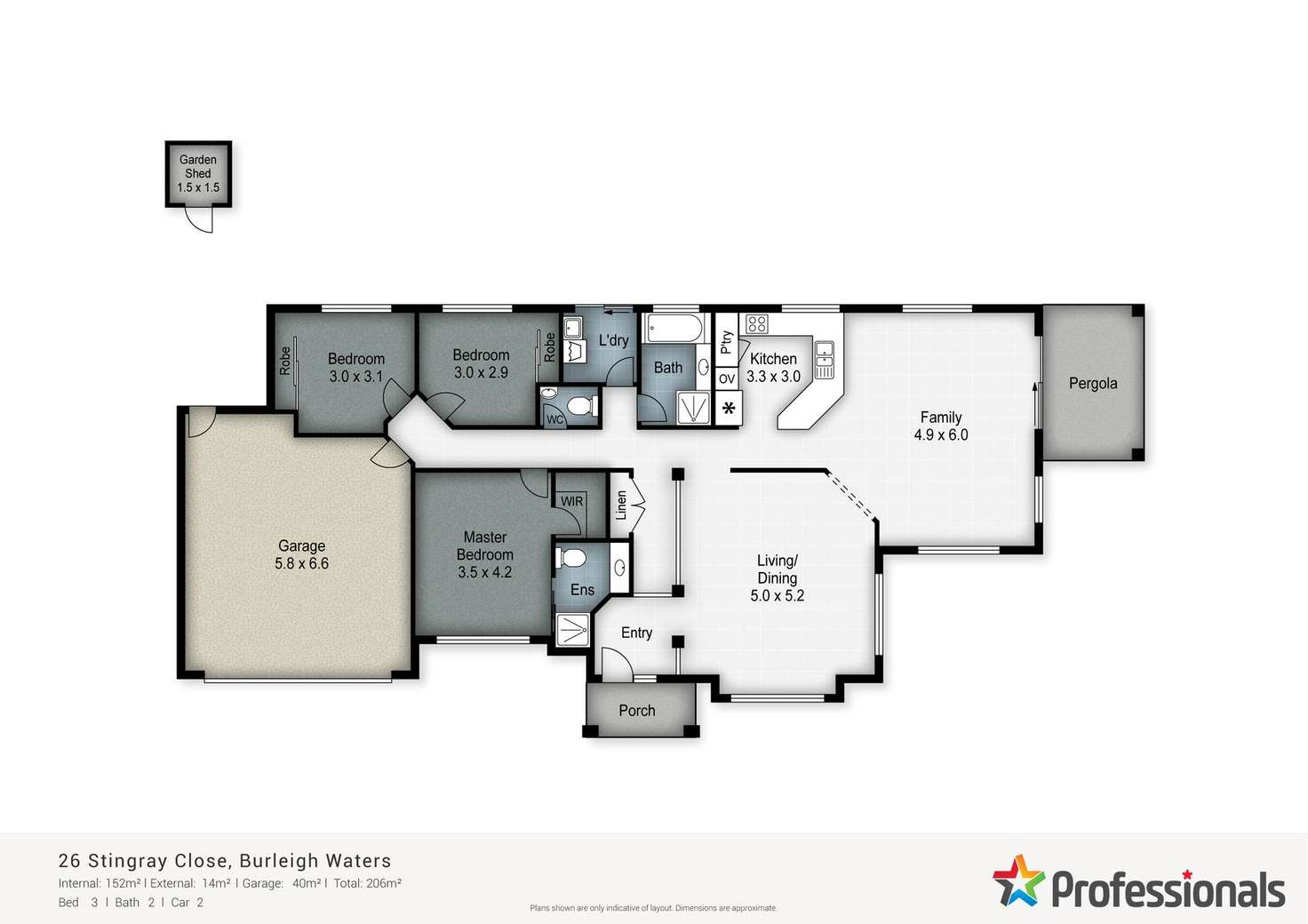 Floorplan of Homely house listing, 26 Stingray Crescent, Burleigh Waters QLD 4220