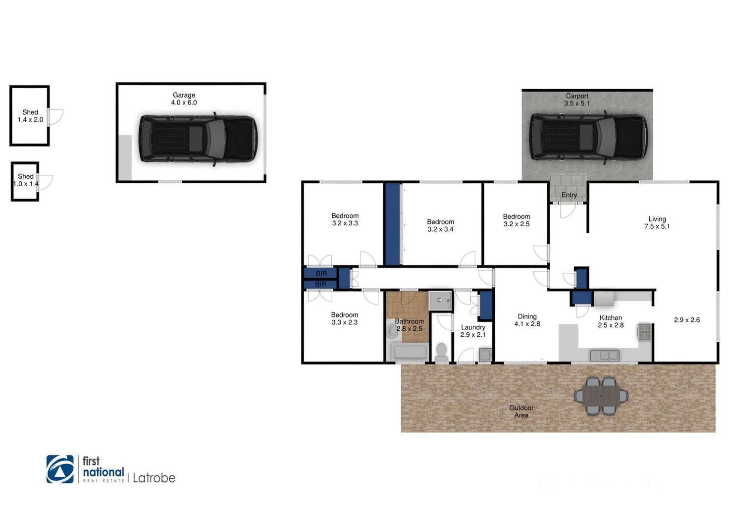 Floorplan of Homely house listing, 82 Davidson Street, Traralgon VIC 3844