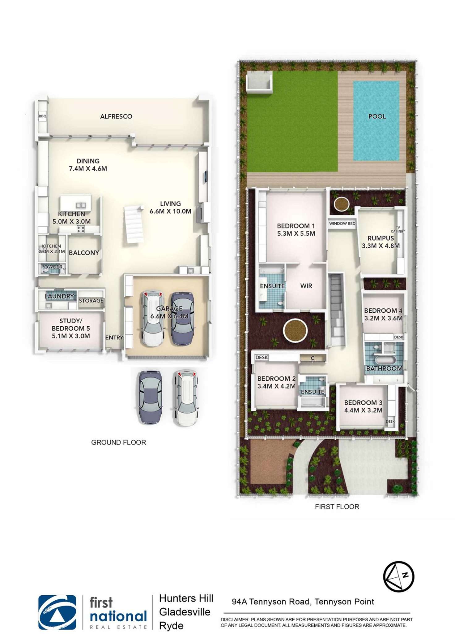 Floorplan of Homely house listing, 94A Tennyson Road, Tennyson Point NSW 2111