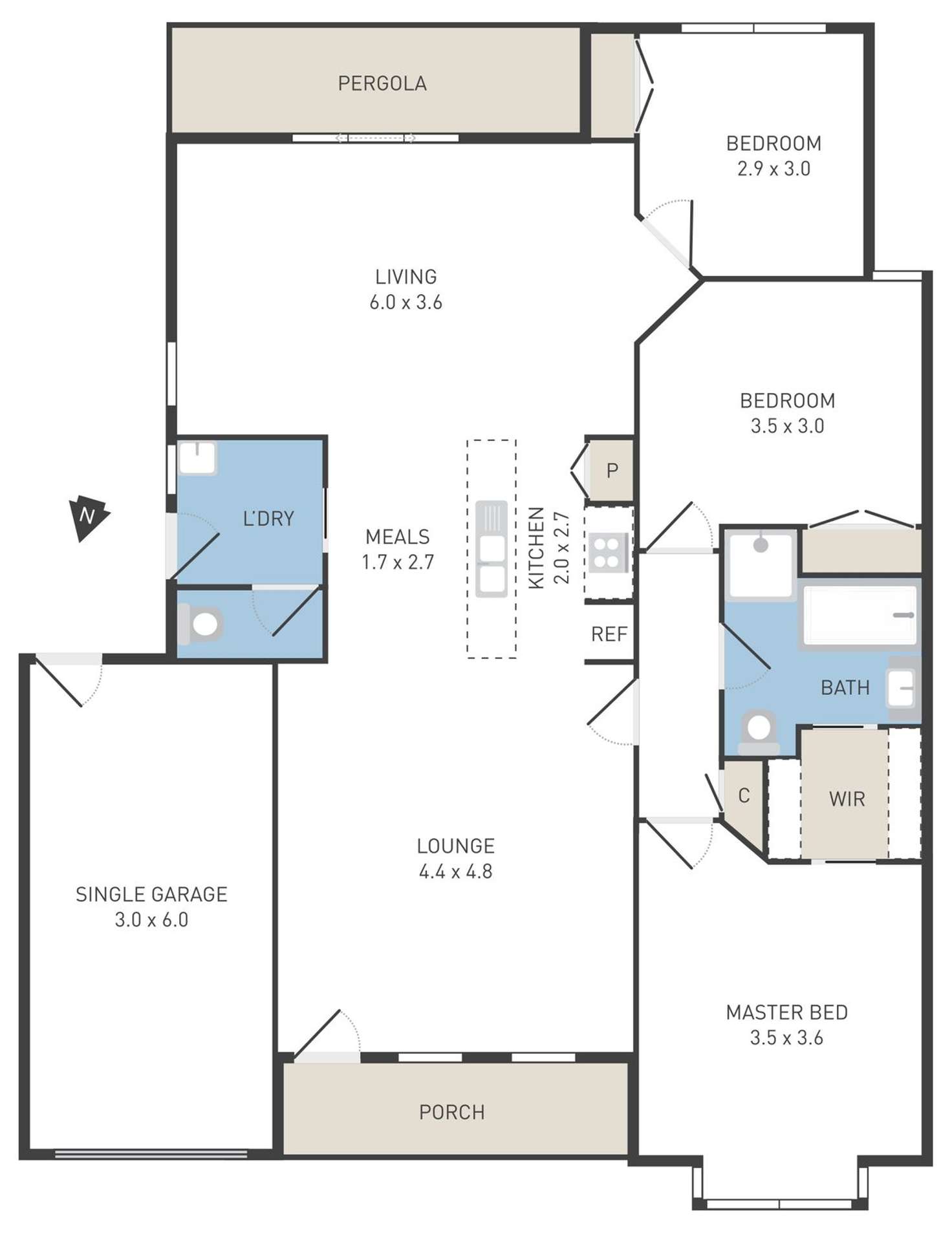 Floorplan of Homely house listing, 14 Stella Way, Hoppers Crossing VIC 3029