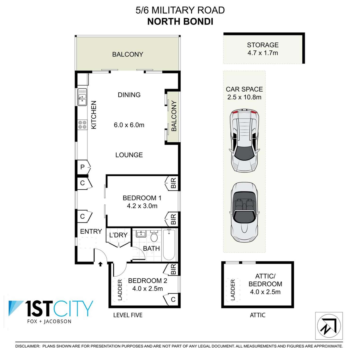 Floorplan of Homely apartment listing, 5/6 Military Road, North Bondi NSW 2026