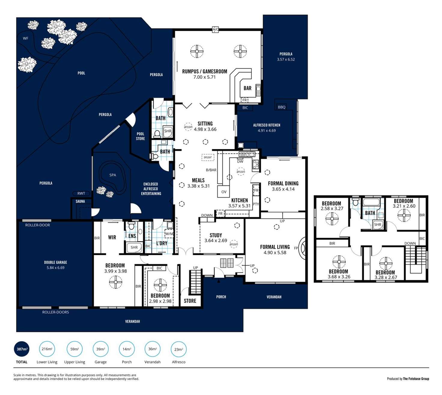 Floorplan of Homely house listing, 5 Allerdice Court, West Lakes SA 5021