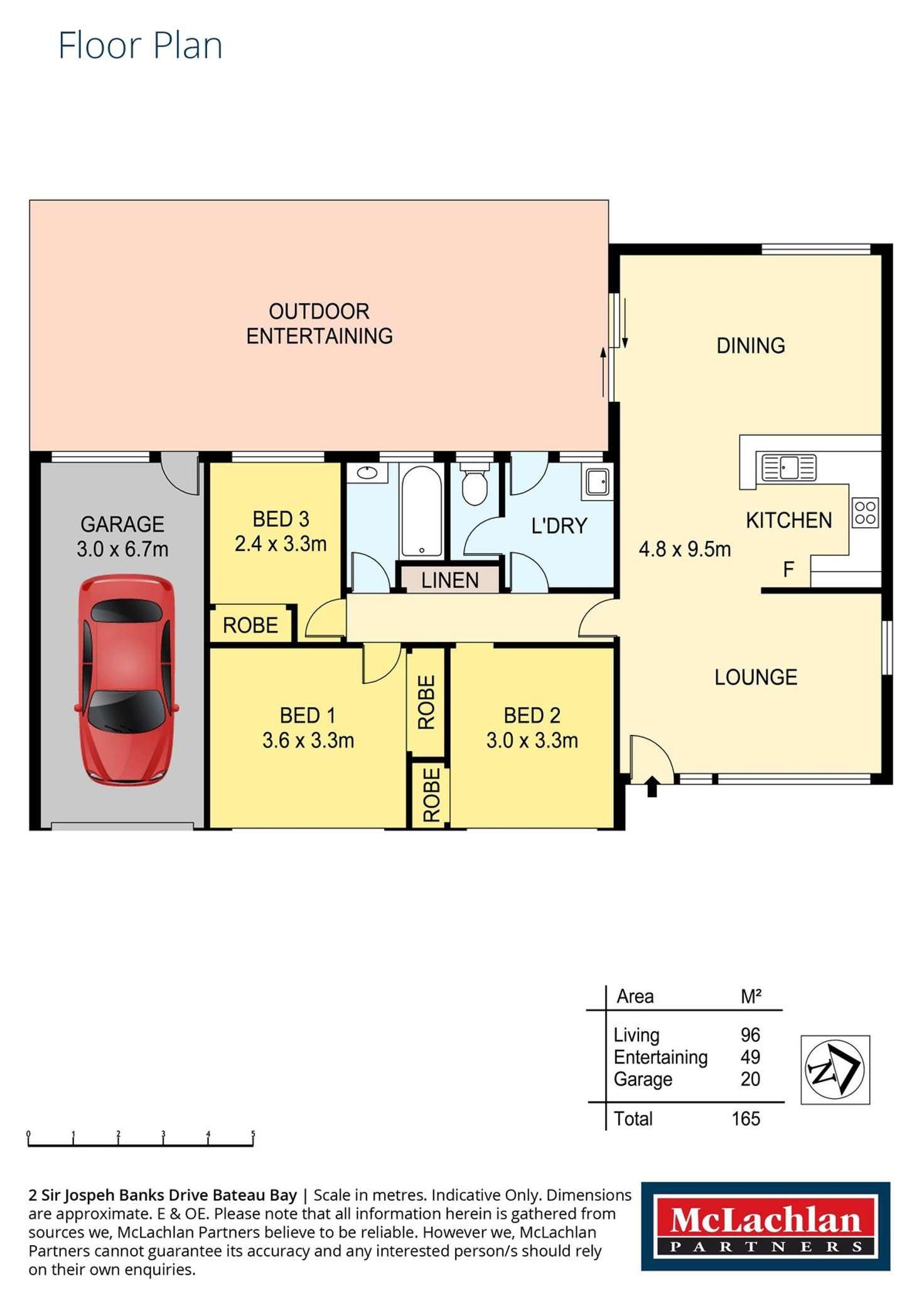 Floorplan of Homely house listing, 2 Sir Joseph Banks Drive, Bateau Bay NSW 2261