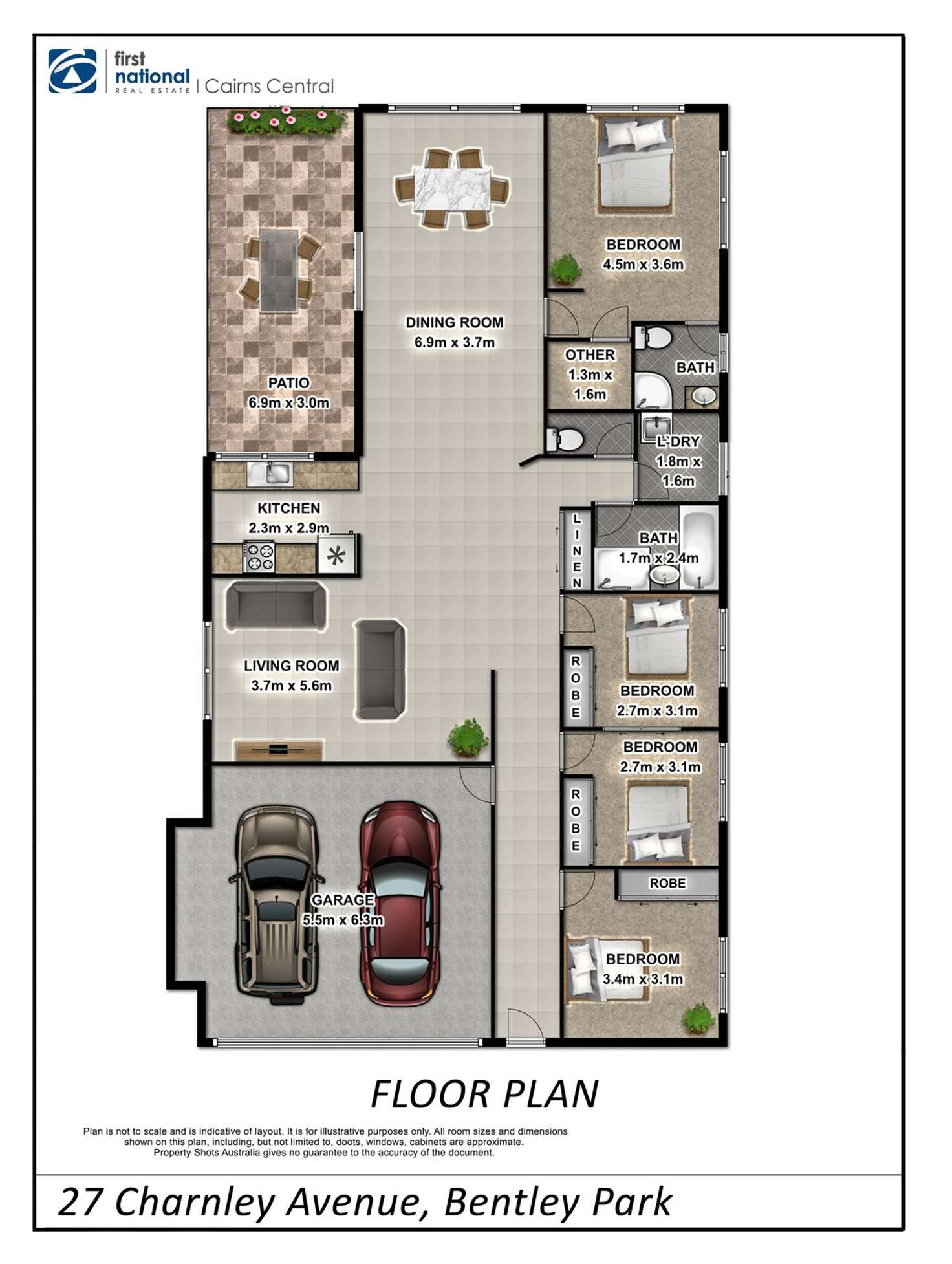 Floorplan of Homely house listing, 27 Charnley Avenue, Bentley Park QLD 4869