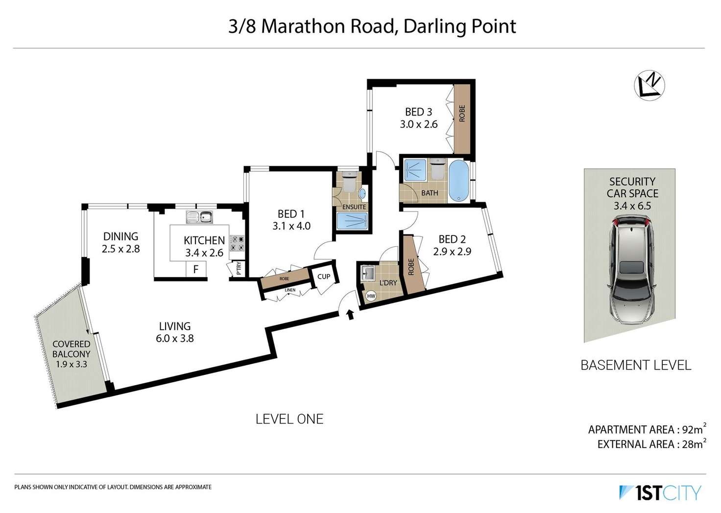 Floorplan of Homely apartment listing, 3/8 Marathon Road, Darling Point NSW 2027