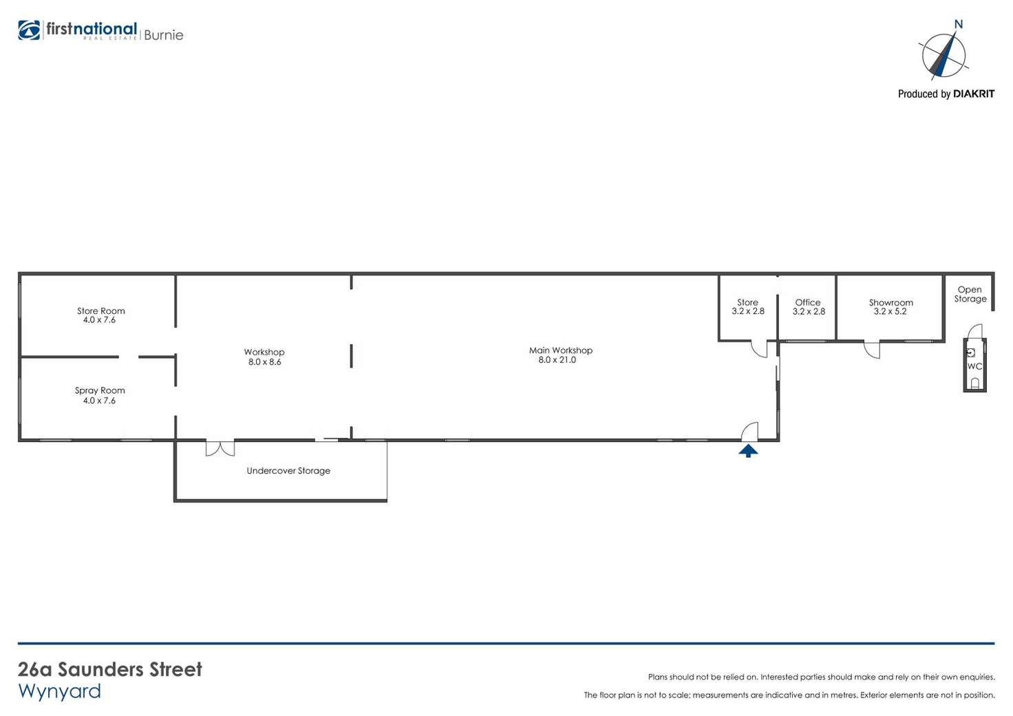 Floorplan of Homely residentialLand listing, 26a Saunders Street, Wynyard TAS 7325