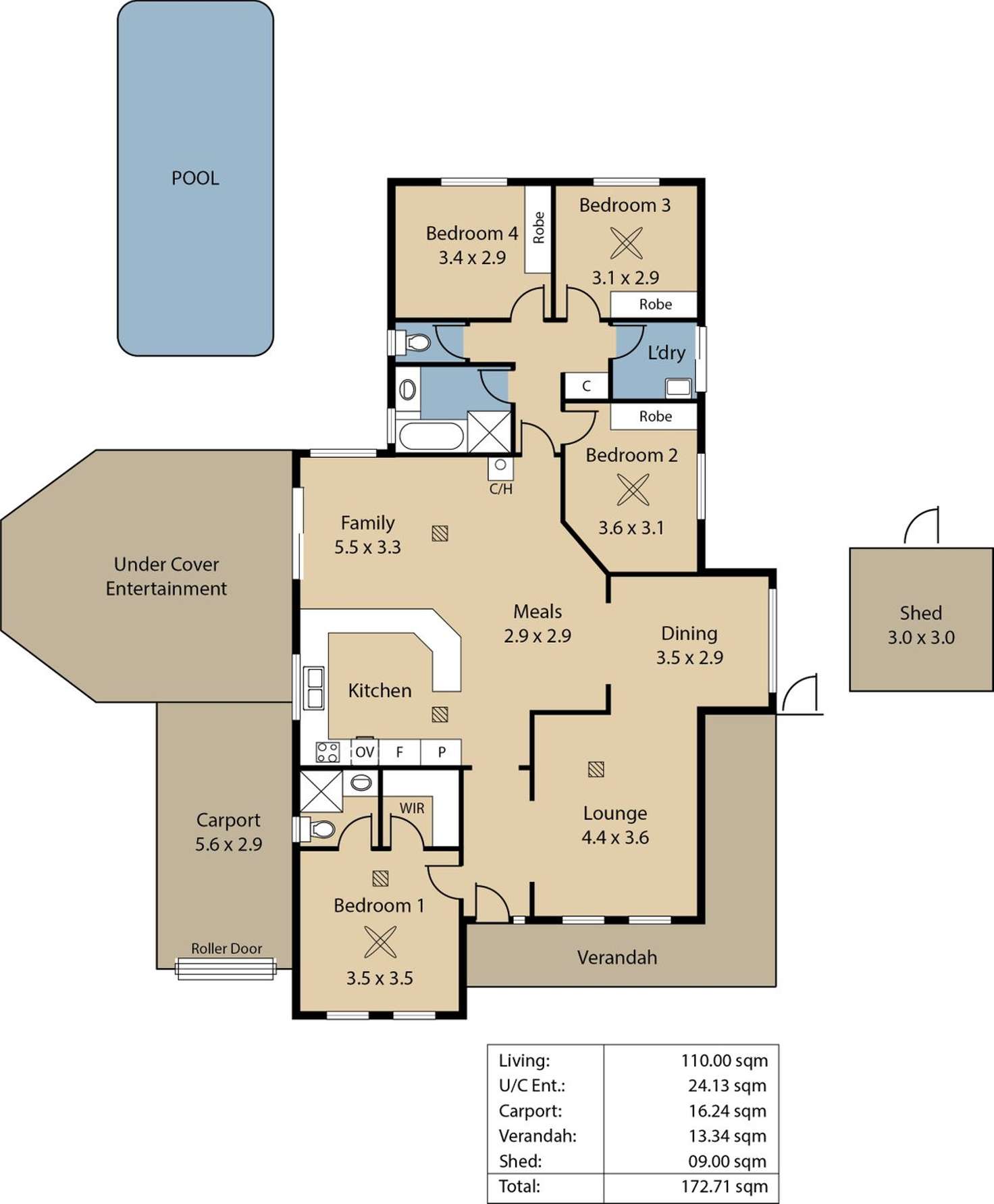 Floorplan of Homely house listing, 10 Walter Grove, Gawler East SA 5118