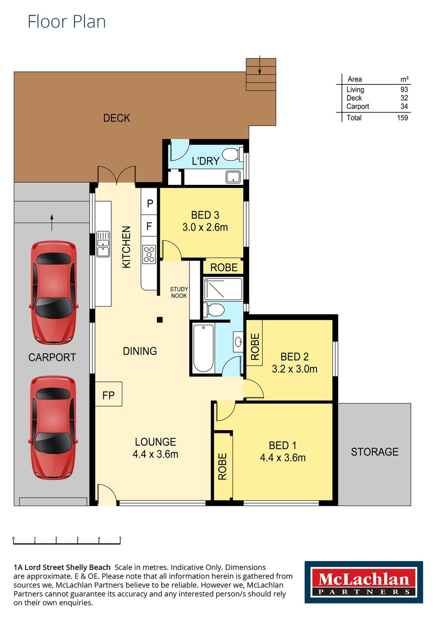 Floorplan of Homely house listing, 1A Lord Street, Shelly Beach NSW 2261