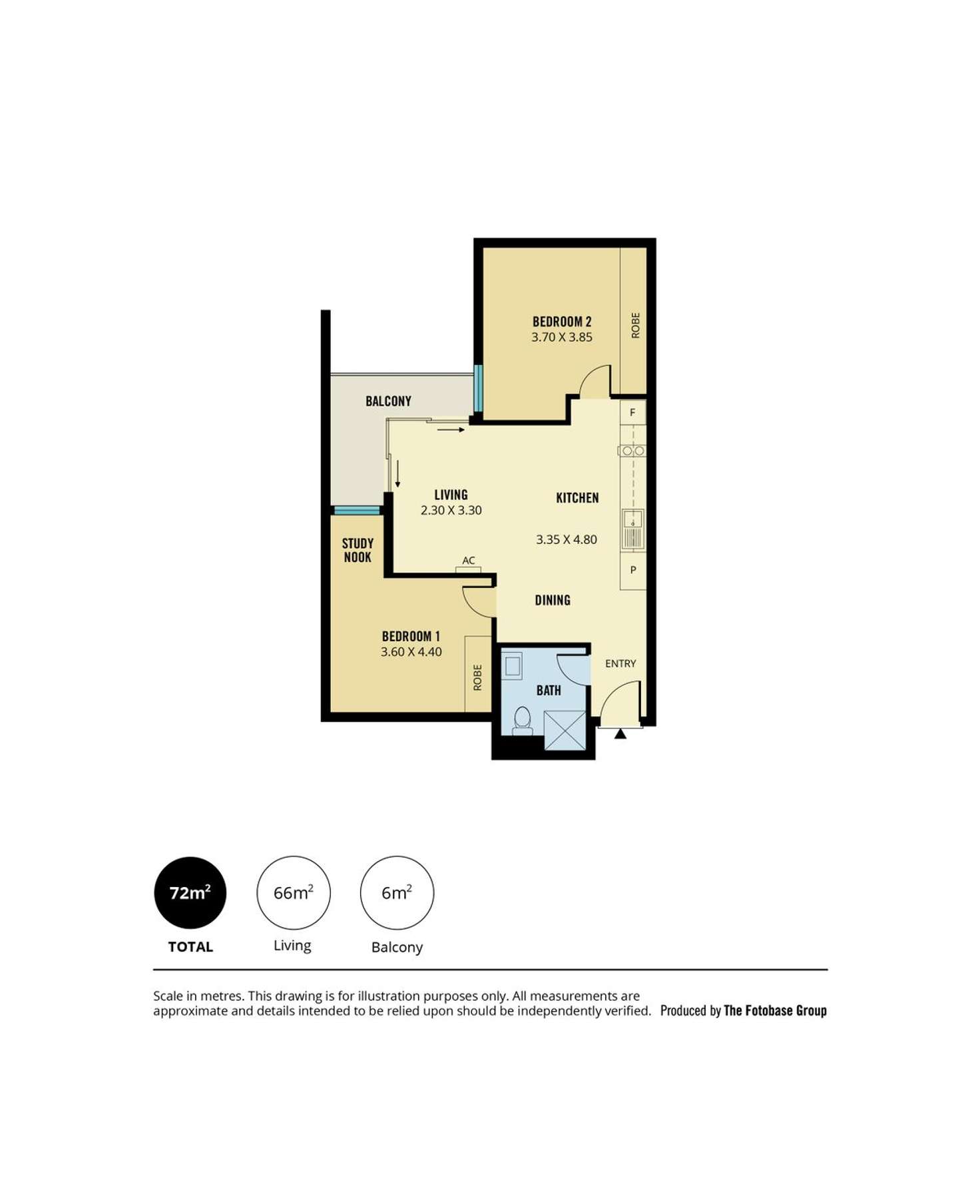 Floorplan of Homely unit listing, 1202/15 Synagogue Place, Adelaide SA 5000