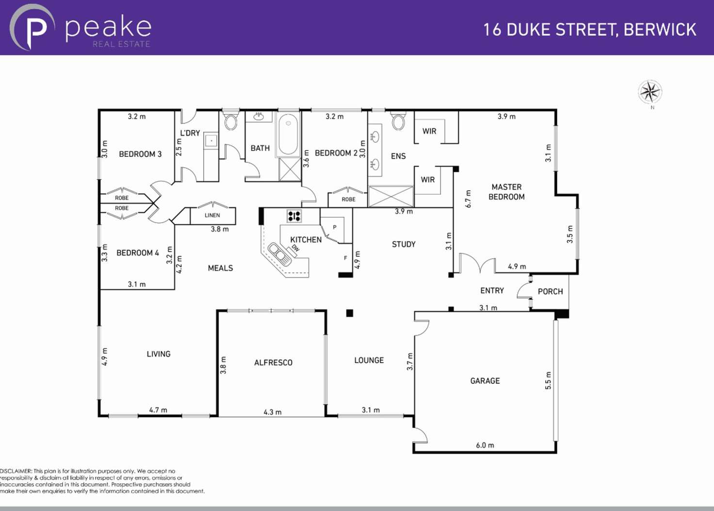 Floorplan of Homely house listing, 16 Duke Street, Berwick VIC 3806
