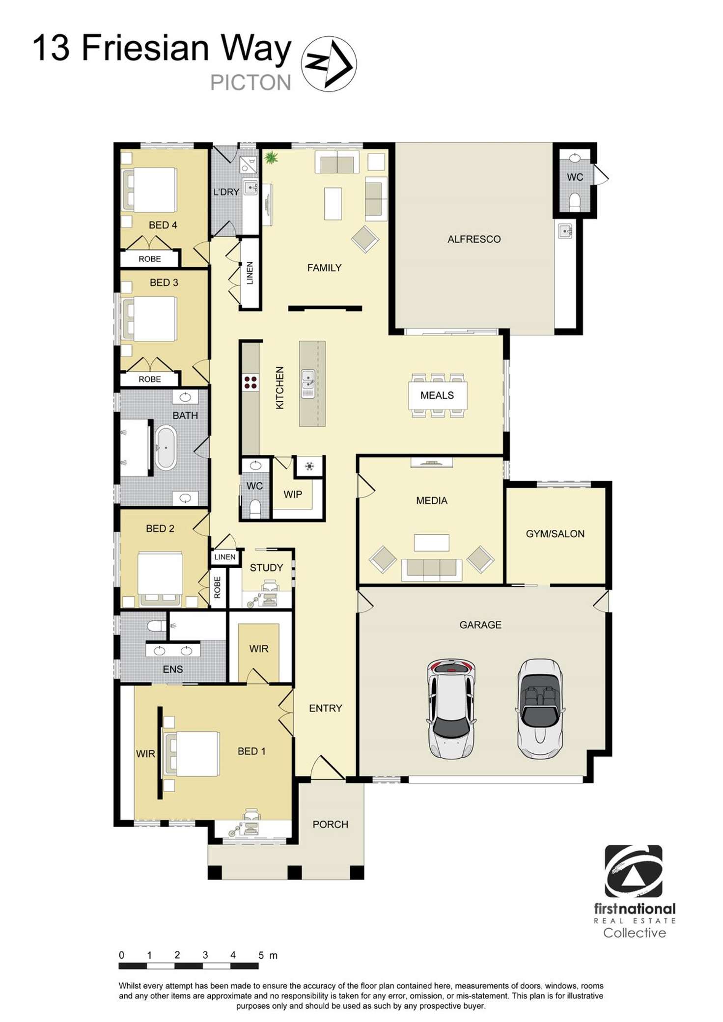 Floorplan of Homely house listing, 13 Friesian Way, Picton NSW 2571