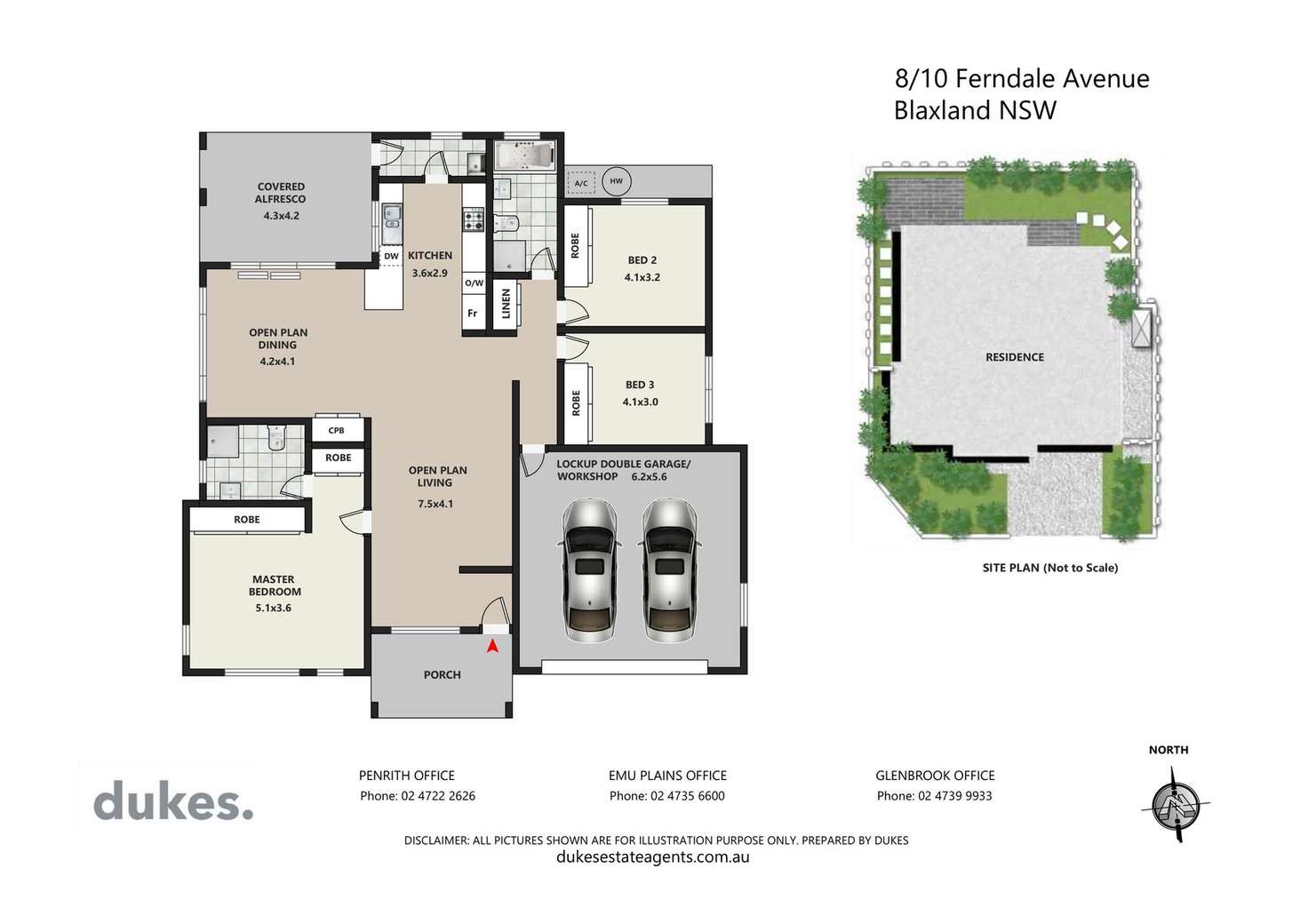 Floorplan of Homely villa listing, 8/10 Ferndale Avenue, Blaxland NSW 2774