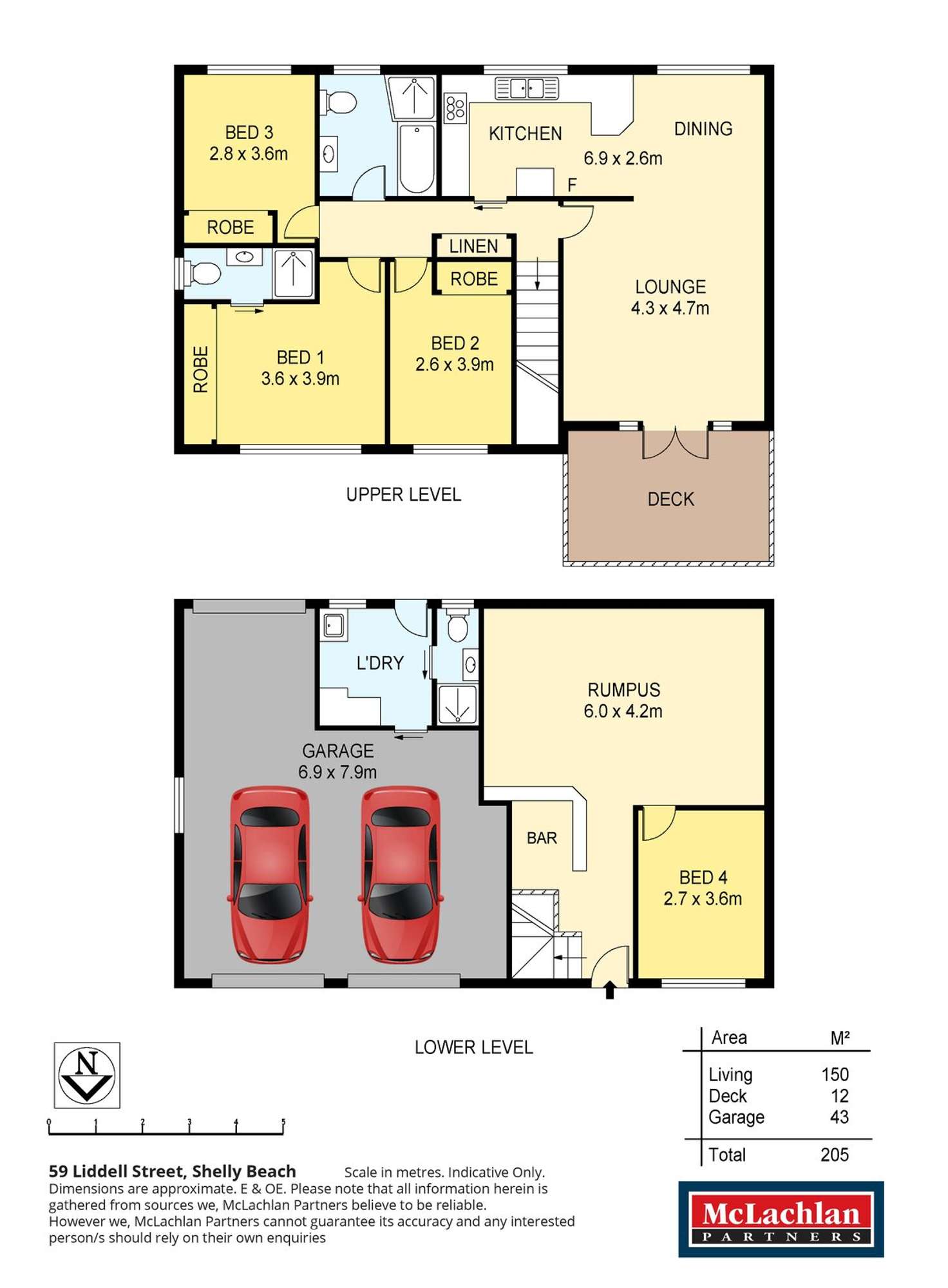 Floorplan of Homely house listing, 59 Liddell Street, Shelly Beach NSW 2261