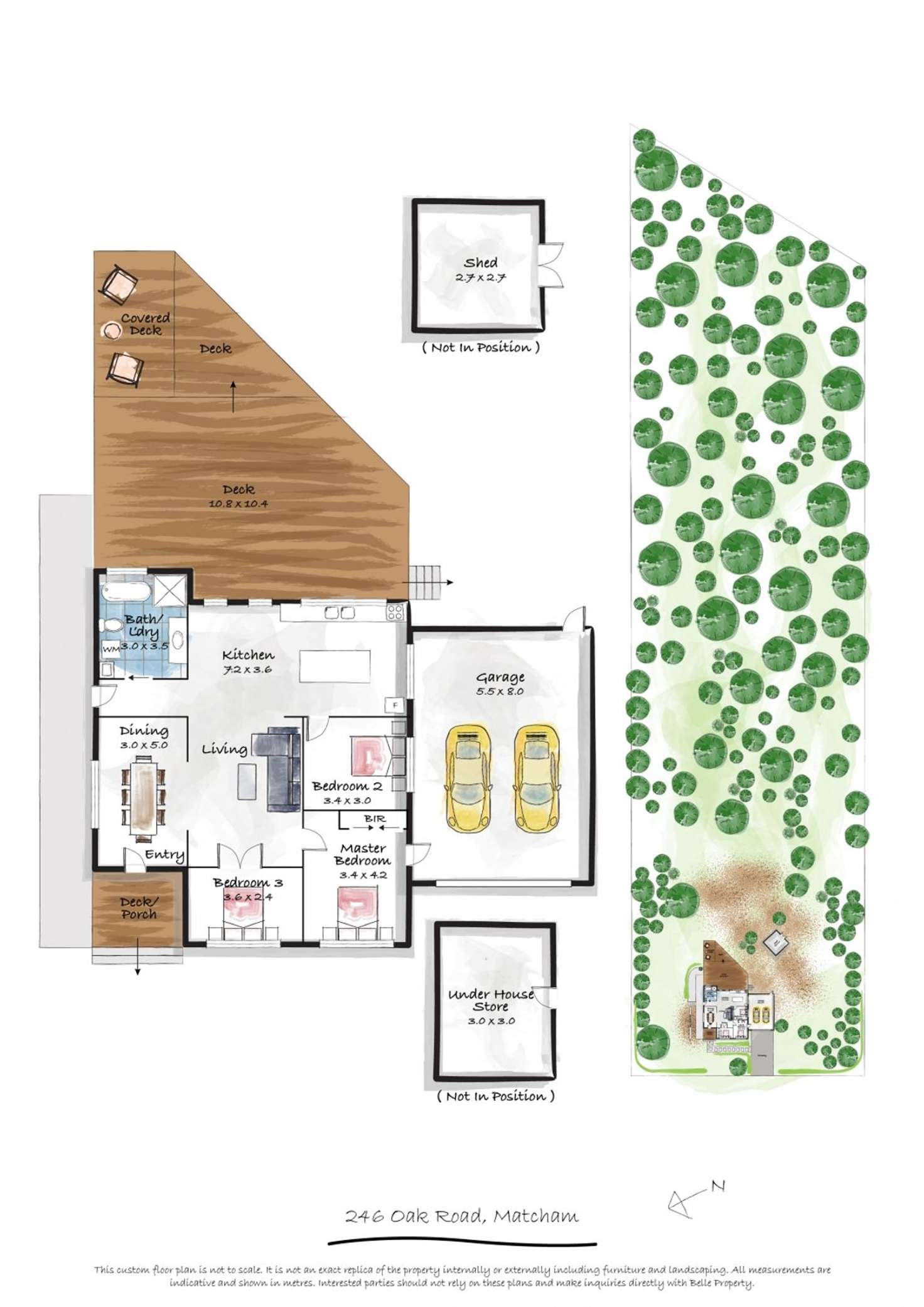 Floorplan of Homely house listing, 246 Oak Road, Matcham NSW 2250