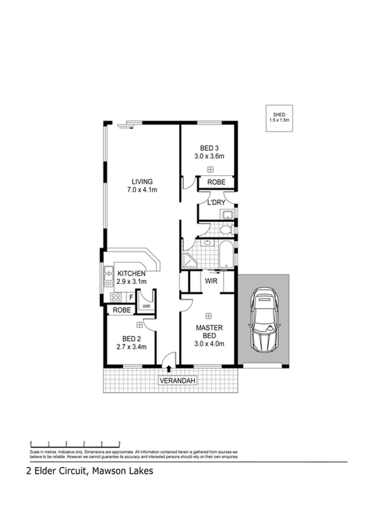 Floorplan of Homely house listing, 2 Elder Circuit, Mawson Lakes SA 5095