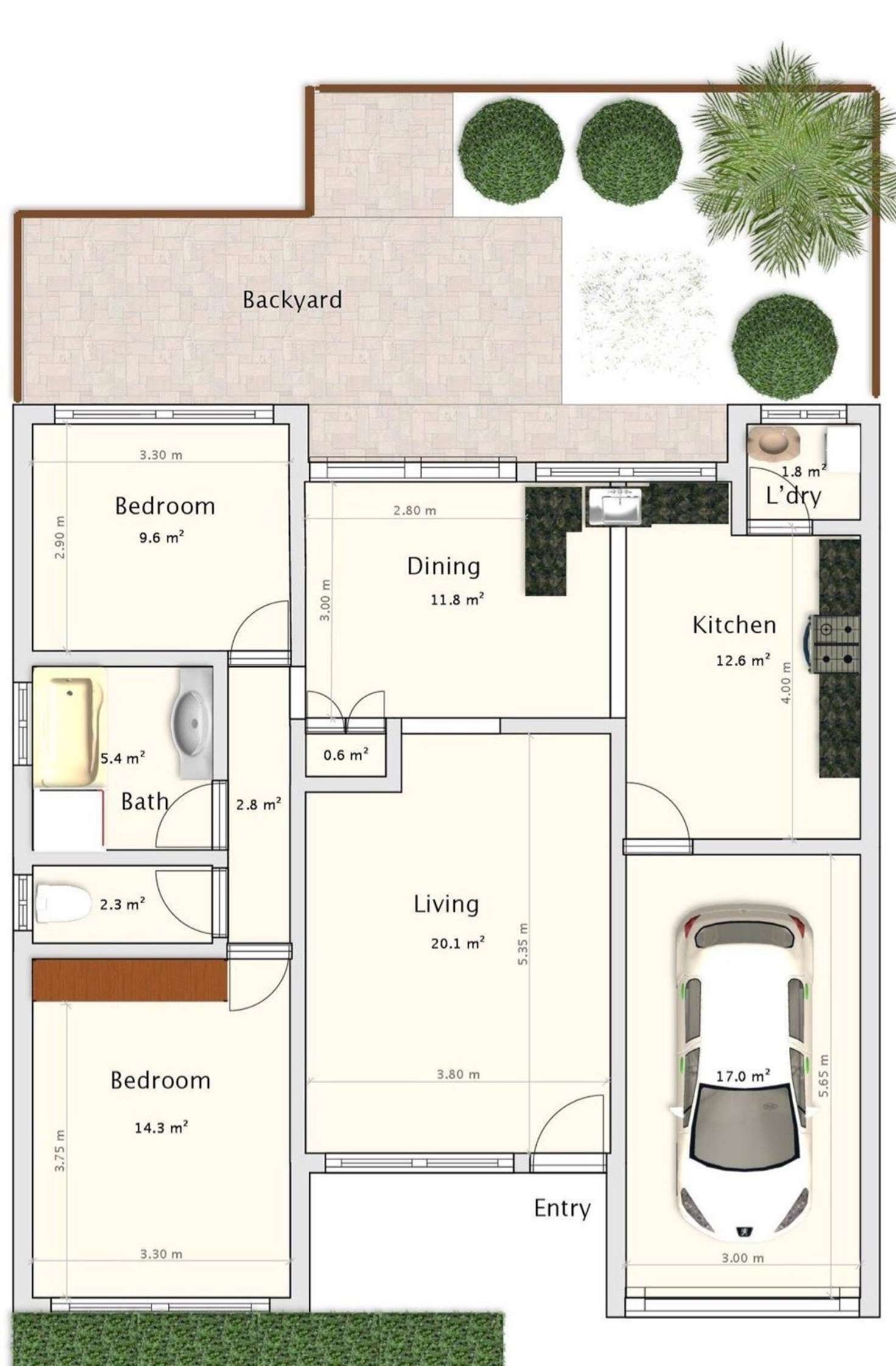 Floorplan of Homely townhouse listing, 7/9 Busaco Road, Marsfield NSW 2122