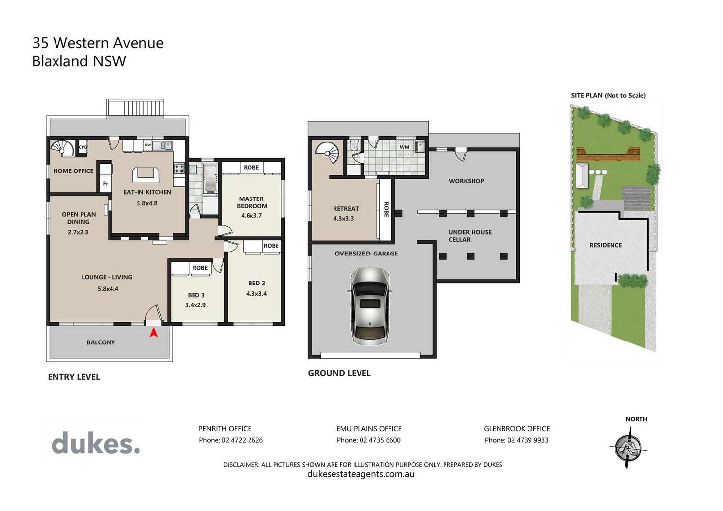 Floorplan of Homely house listing, 35 Western Avenue, Blaxland NSW 2774