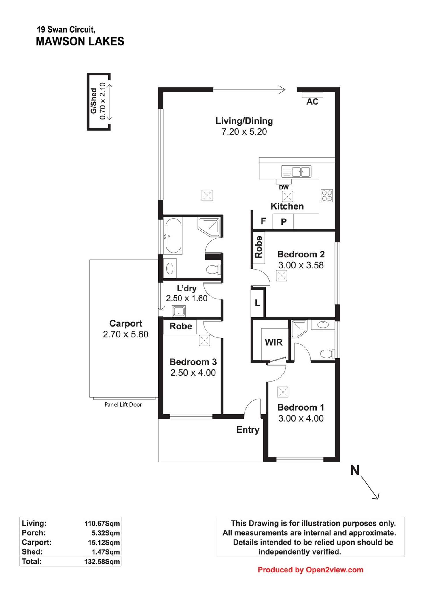 Floorplan of Homely house listing, 19 Swan Circuit, Mawson Lakes SA 5095