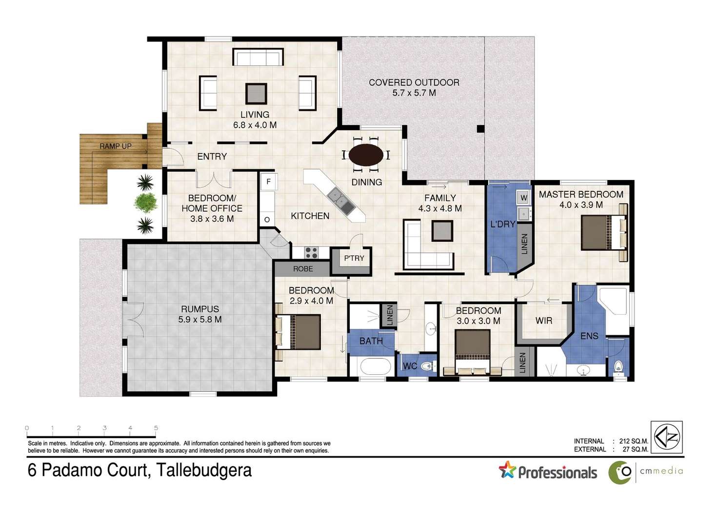 Floorplan of Homely house listing, 6 Padamo Court, Tallebudgera QLD 4228