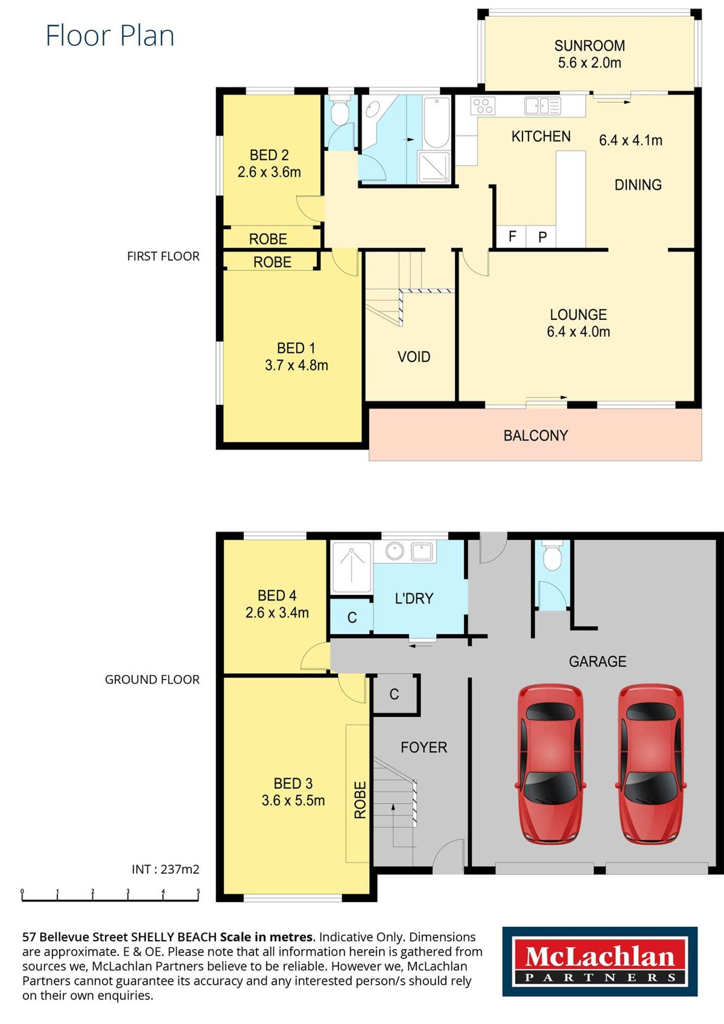 Floorplan of Homely house listing, 57 Bellevue Street, Shelly Beach NSW 2261