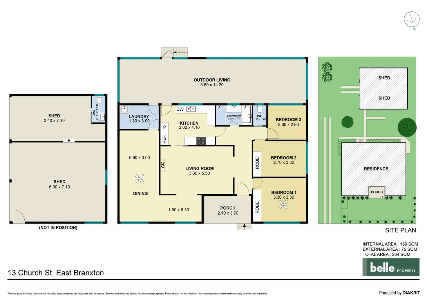 Floorplan of Homely house listing, 13 Church Street, East Branxton NSW 2335
