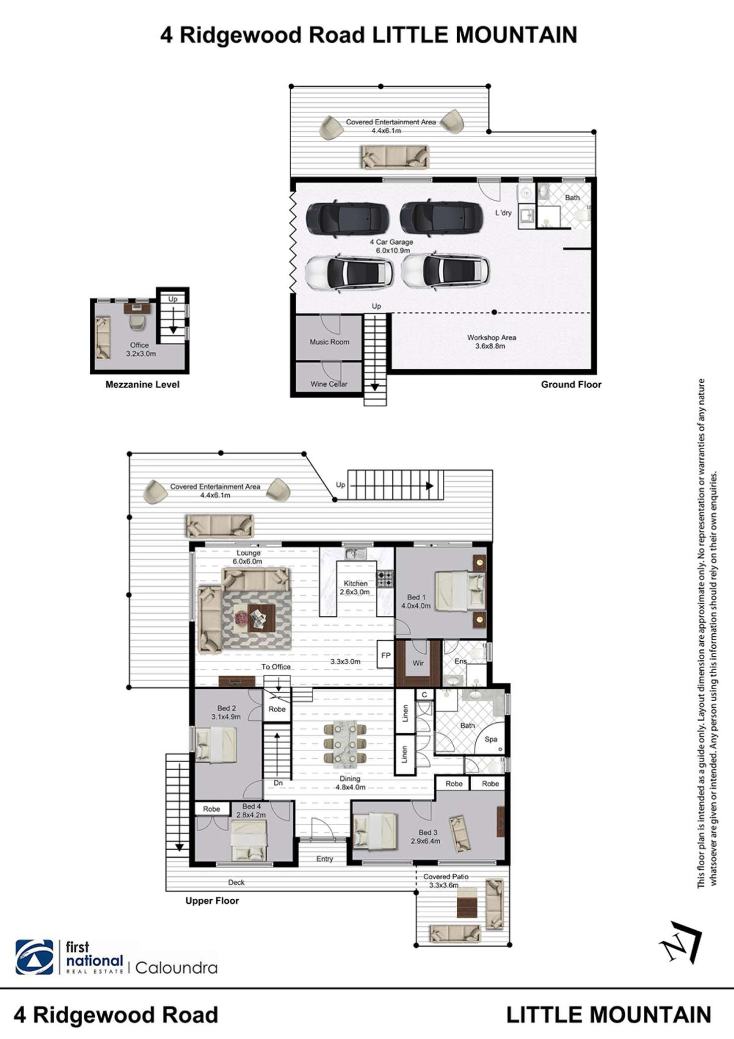 Floorplan of Homely house listing, 4 Ridgewood Road, Little Mountain QLD 4551