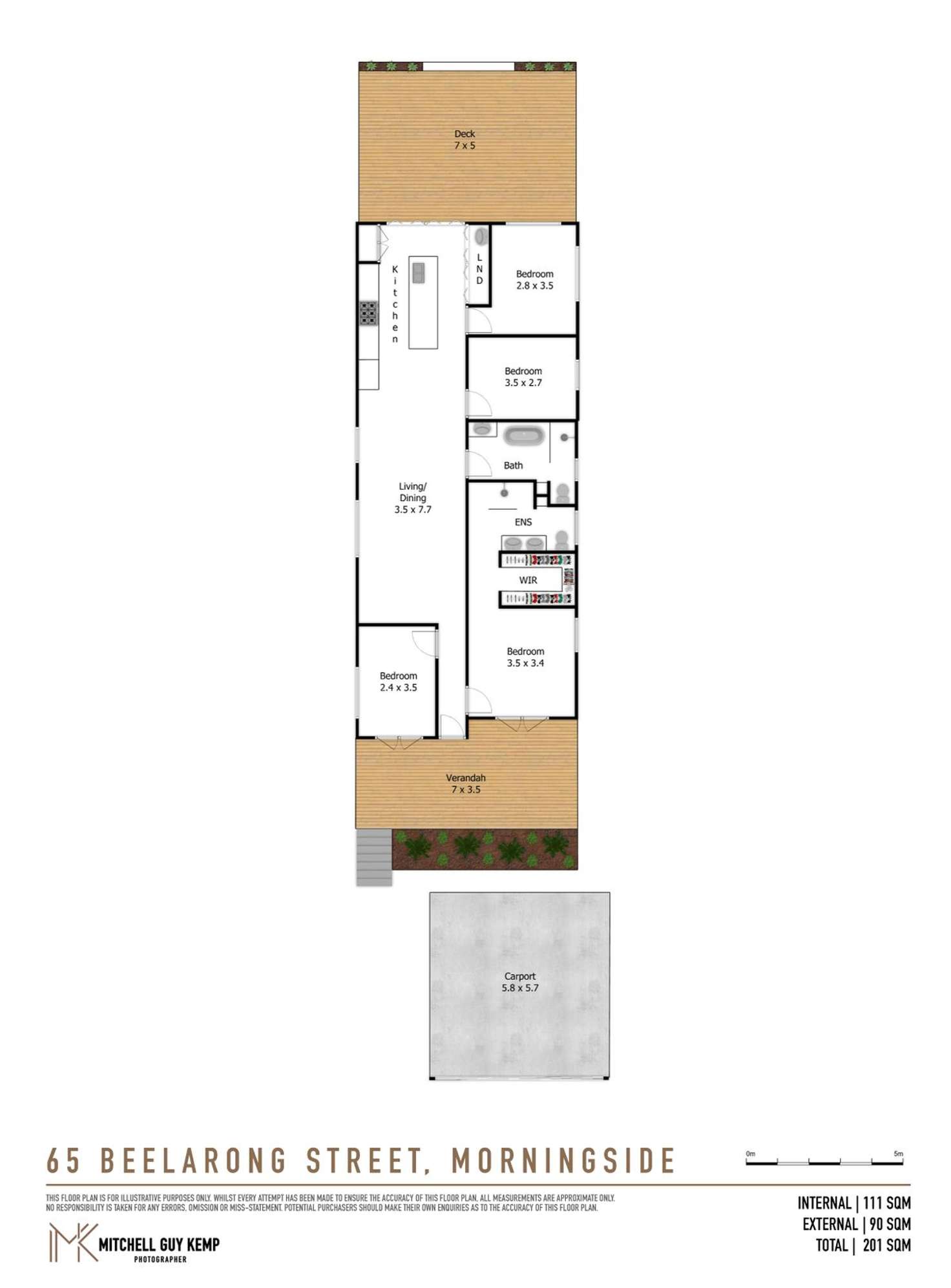 Floorplan of Homely house listing, 65 Beelarong Street, Morningside QLD 4170