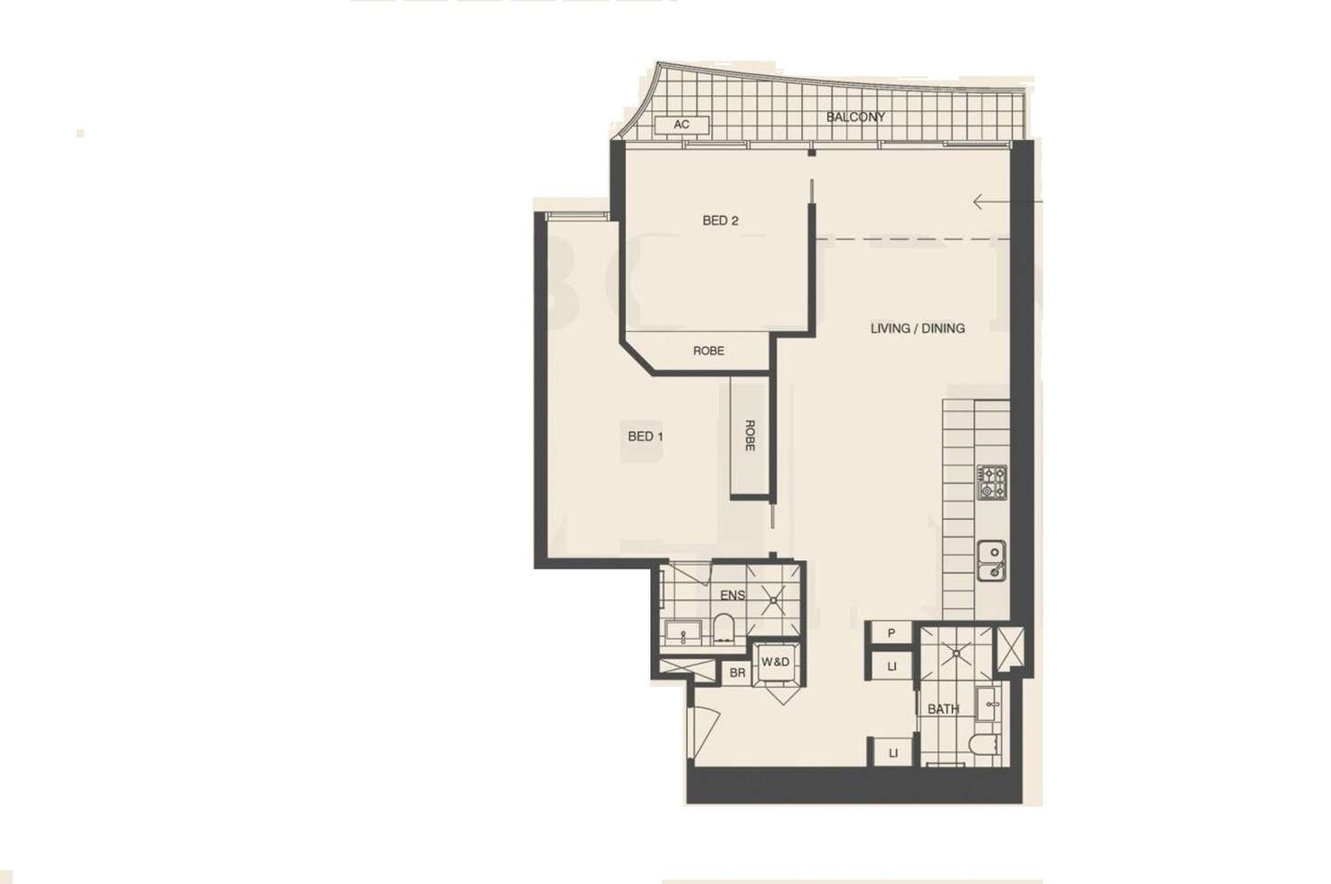 Floorplan of Homely apartment listing, 21/560 Lonsdale, Melbourne VIC 3000