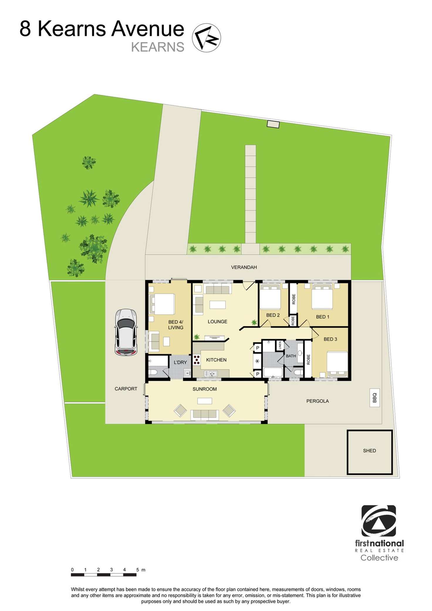Floorplan of Homely house listing, 8 Kearns Avenue, Kearns NSW 2558