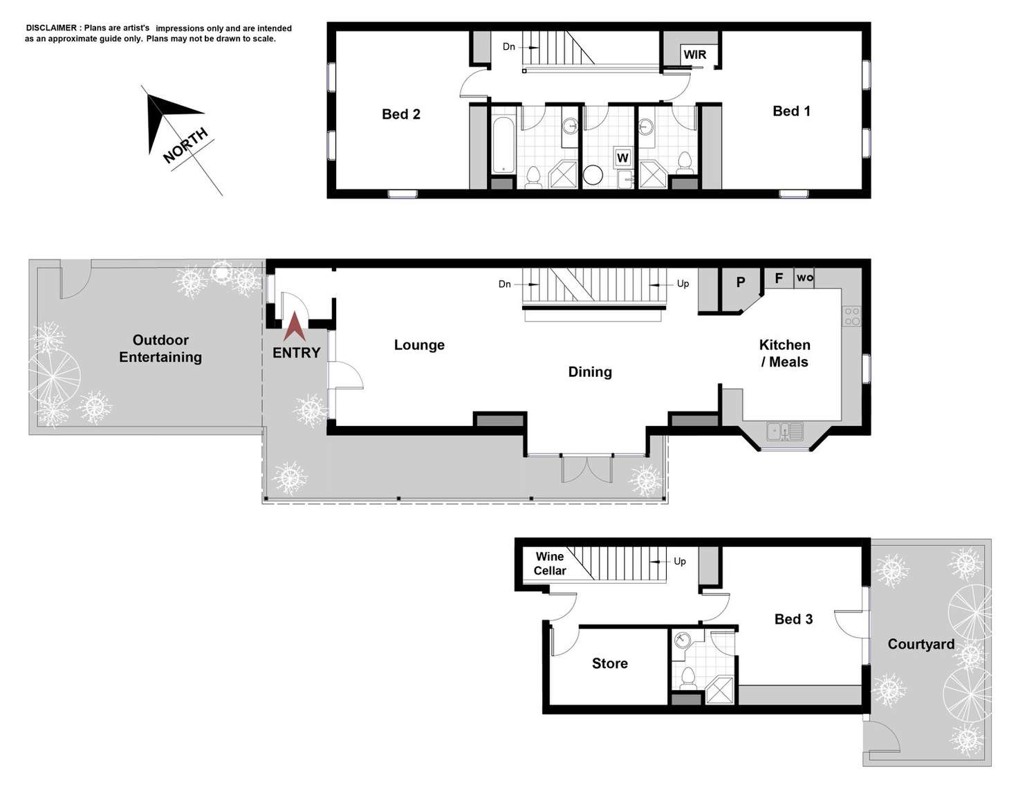 Floorplan of Homely townhouse listing, 18/3 Ovens Street, Griffith ACT 2603