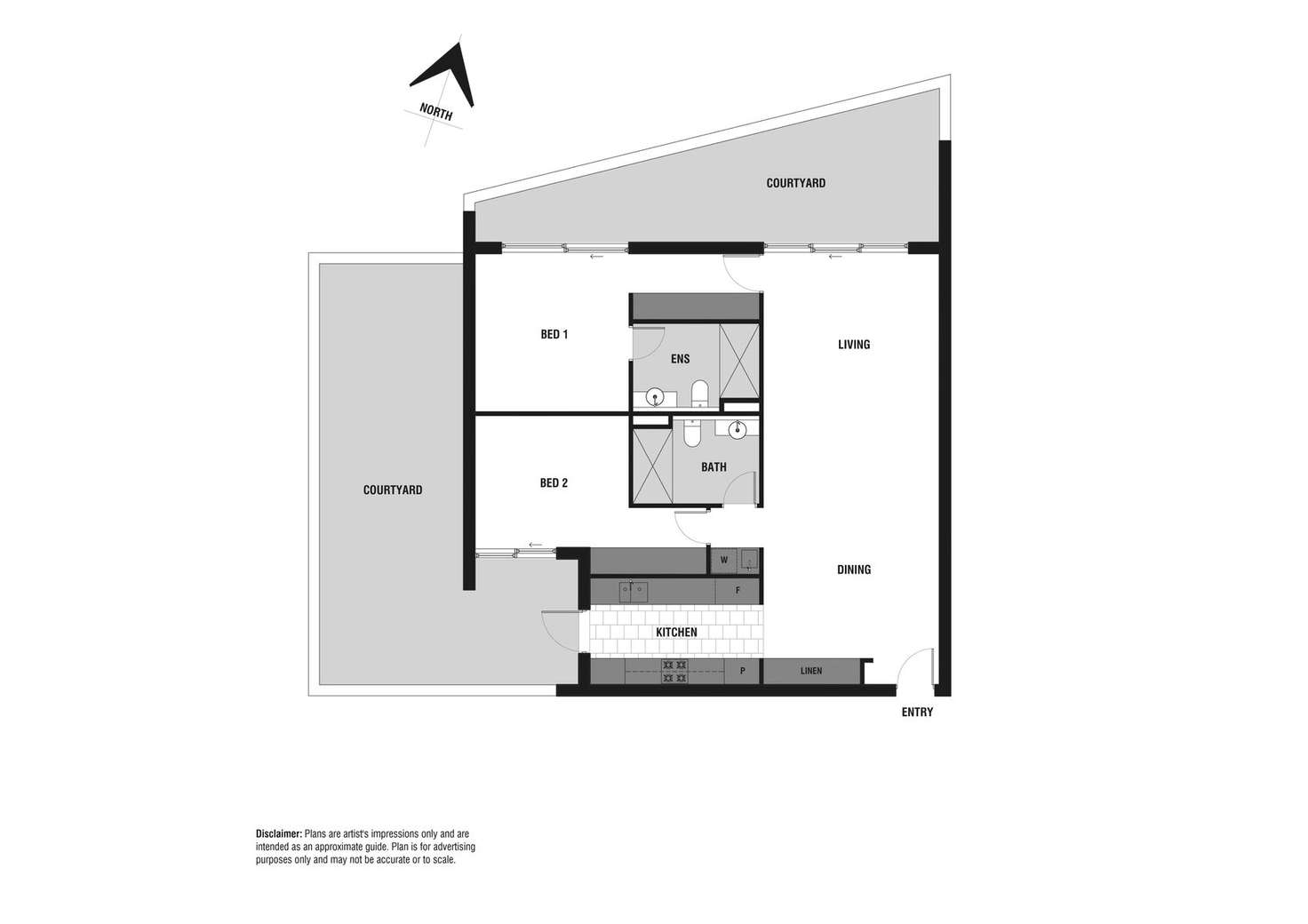 Floorplan of Homely apartment listing, 50/18 Austin Street, Griffith ACT 2603