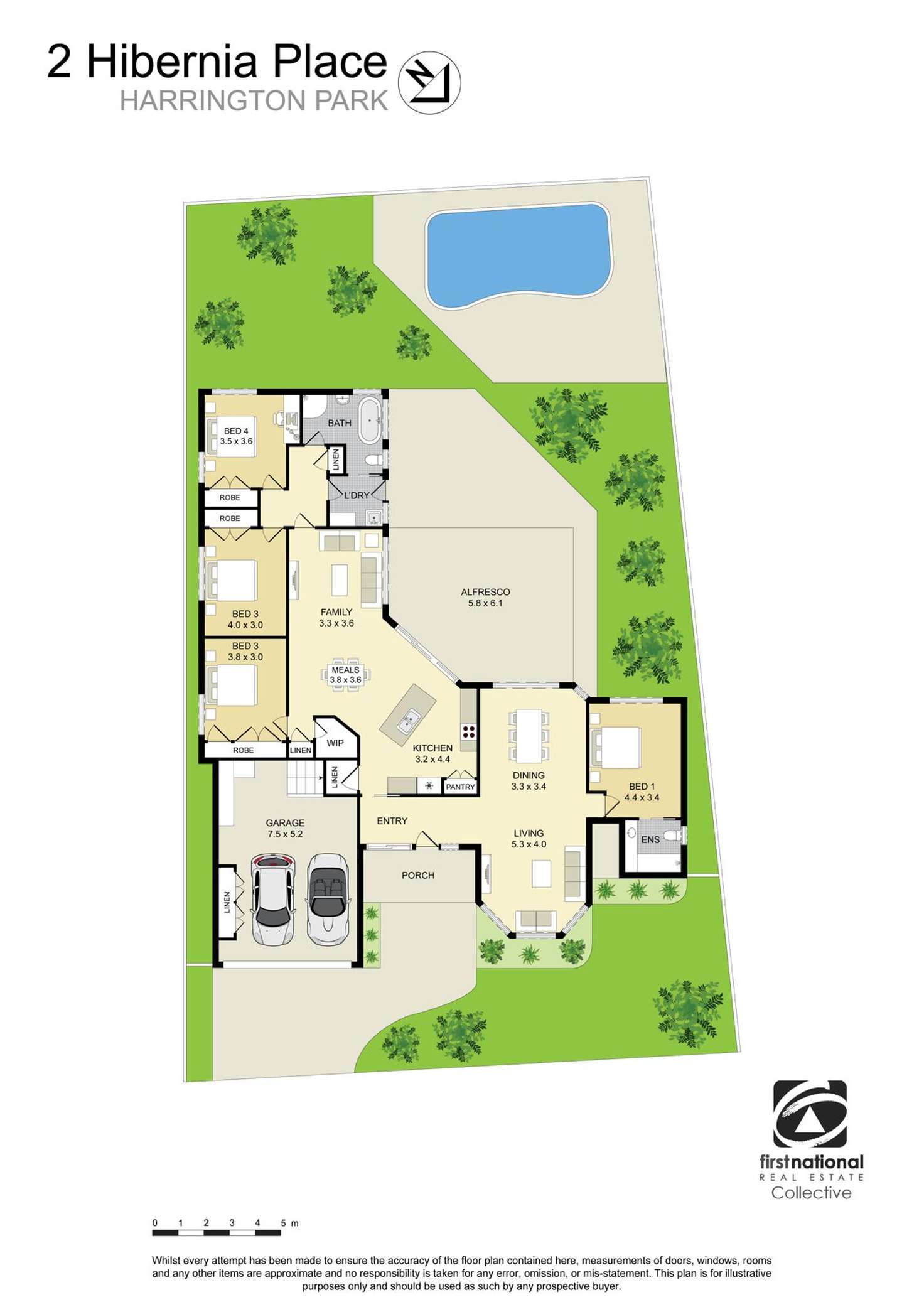 Floorplan of Homely house listing, 2 Hibernia Place, Harrington Park NSW 2567