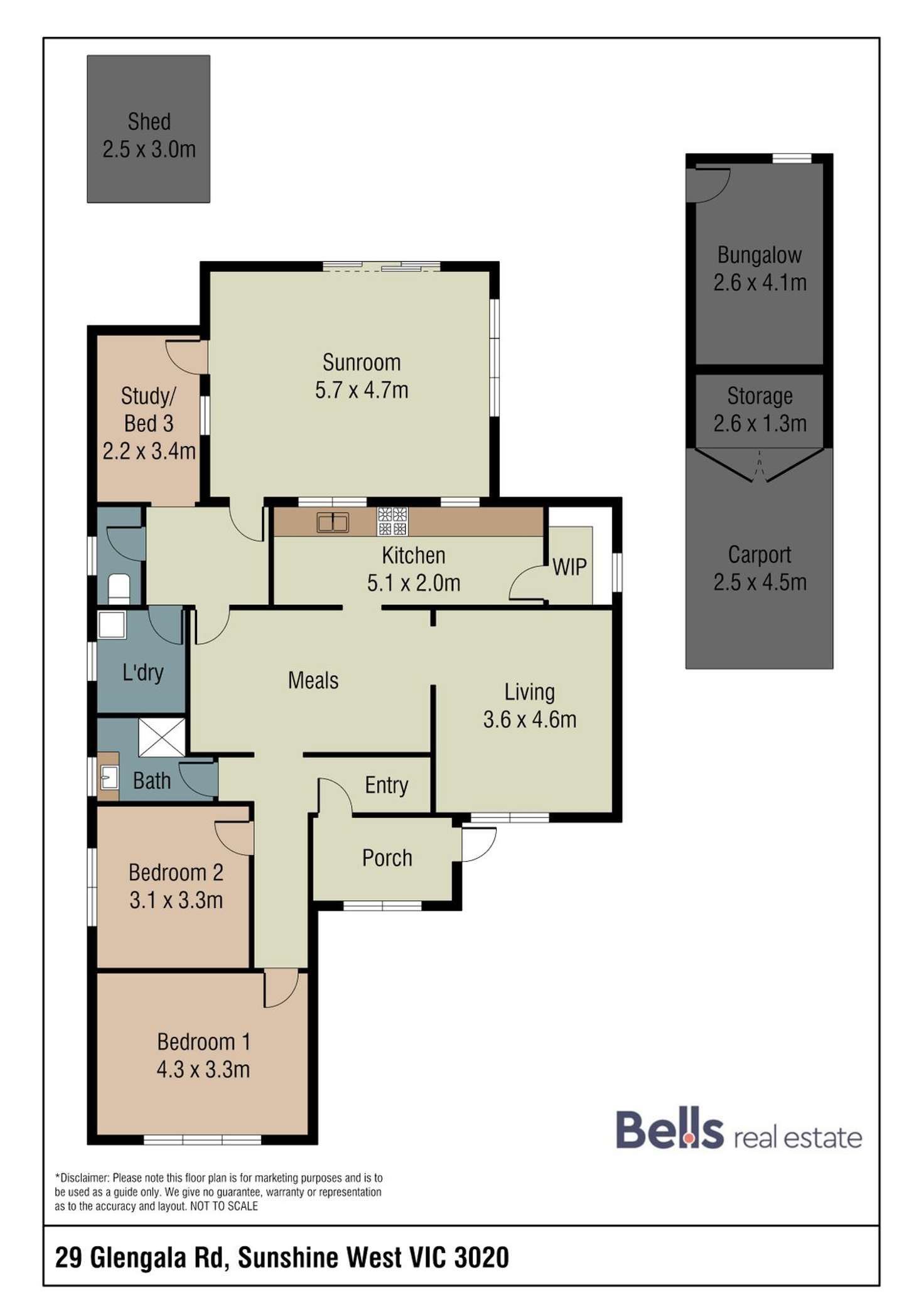 Floorplan of Homely house listing, 29 Glengala Road, Sunshine West VIC 3020