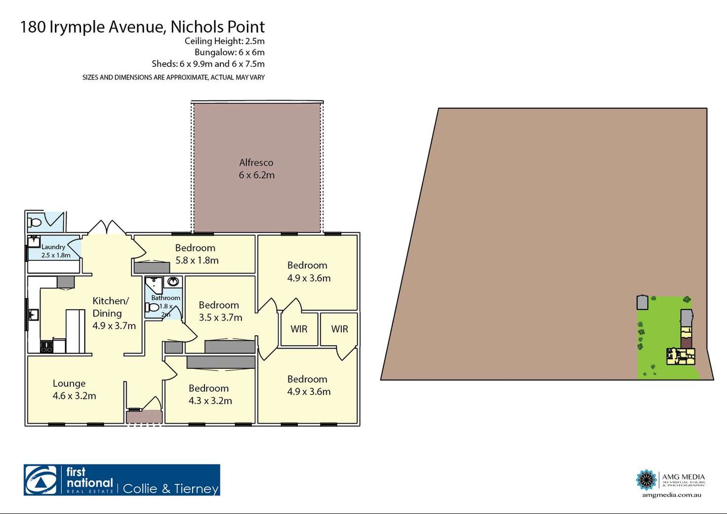 Floorplan of Homely house listing, 180 Irymple Avenue, Nichols Point VIC 3501