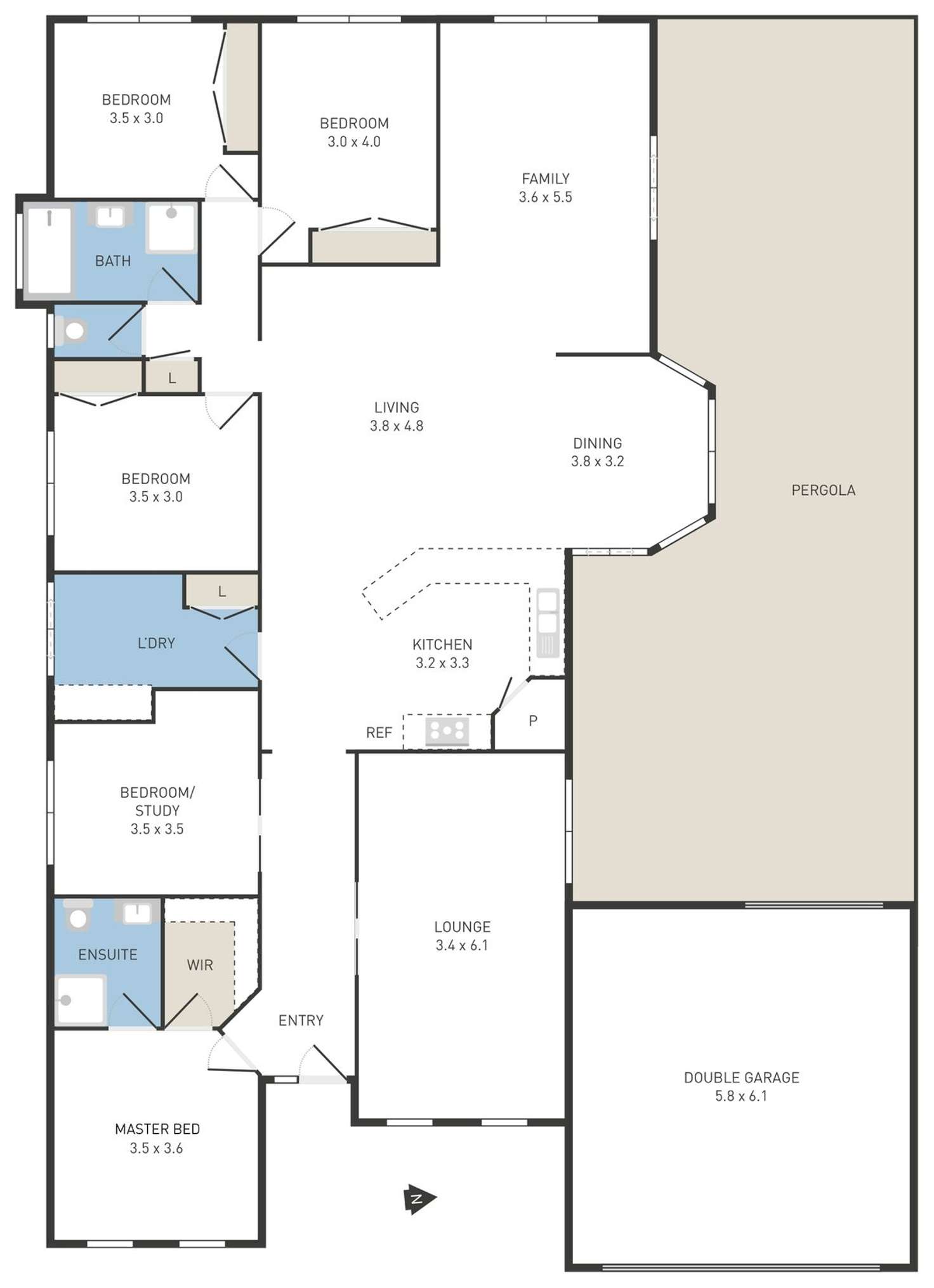 Floorplan of Homely house listing, 22 Penny Crescent, Hoppers Crossing VIC 3029