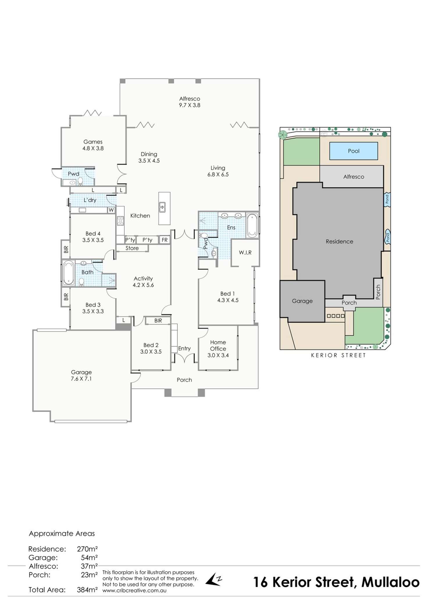 Floorplan of Homely house listing, 16 Kerior Street, Mullaloo WA 6027