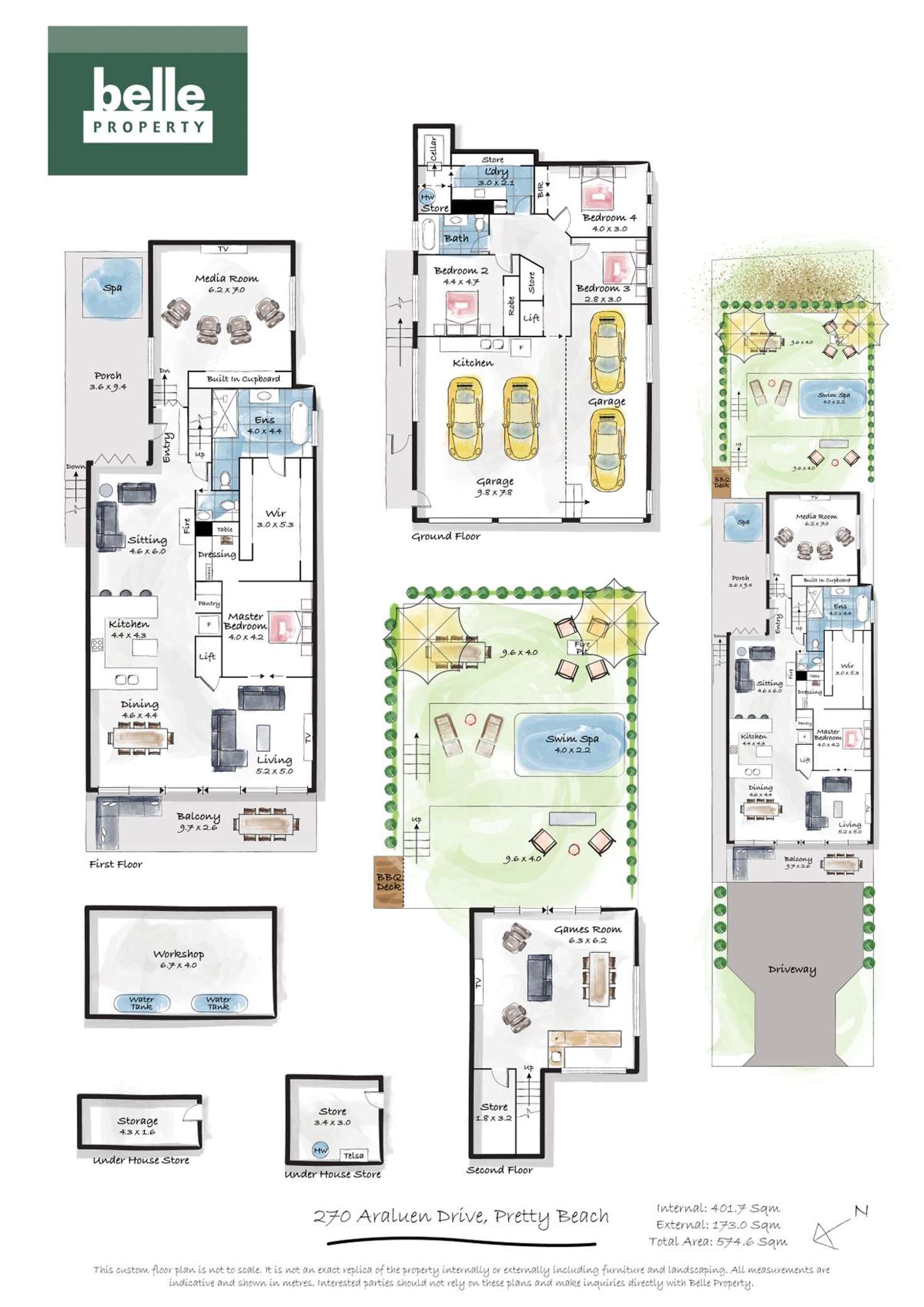 Floorplan of Homely house listing, 270 Araluen Drive, Pretty Beach NSW 2257