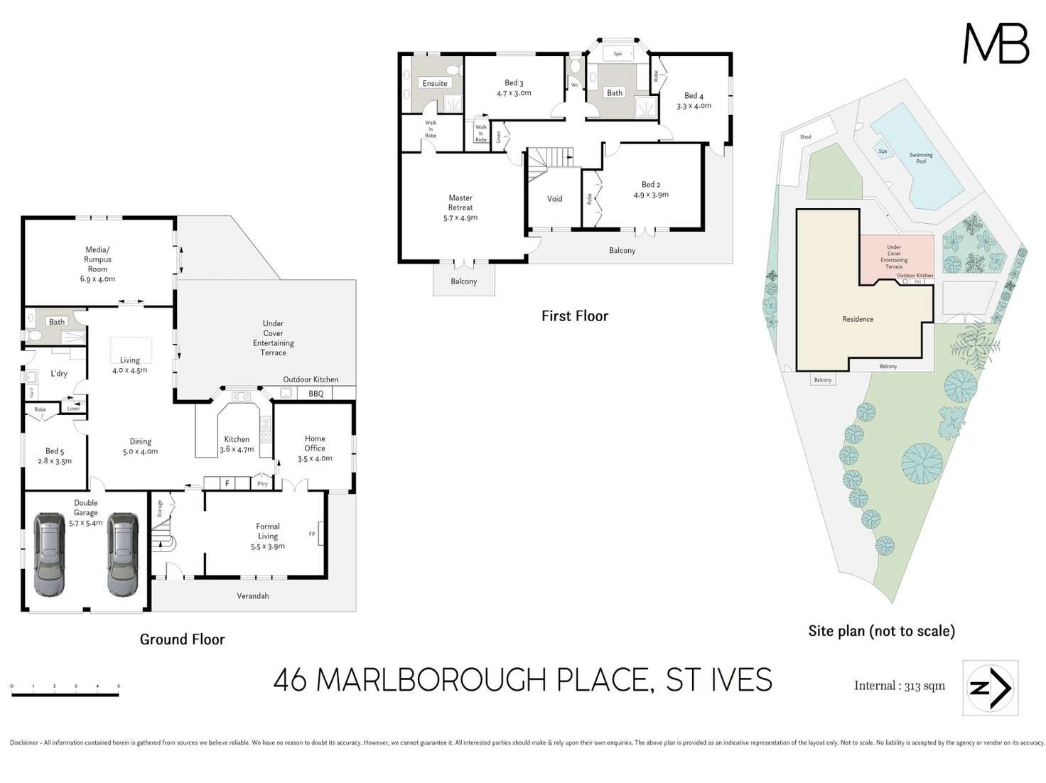 Floorplan of Homely house listing, 46 Marlborough Place, St Ives NSW 2075
