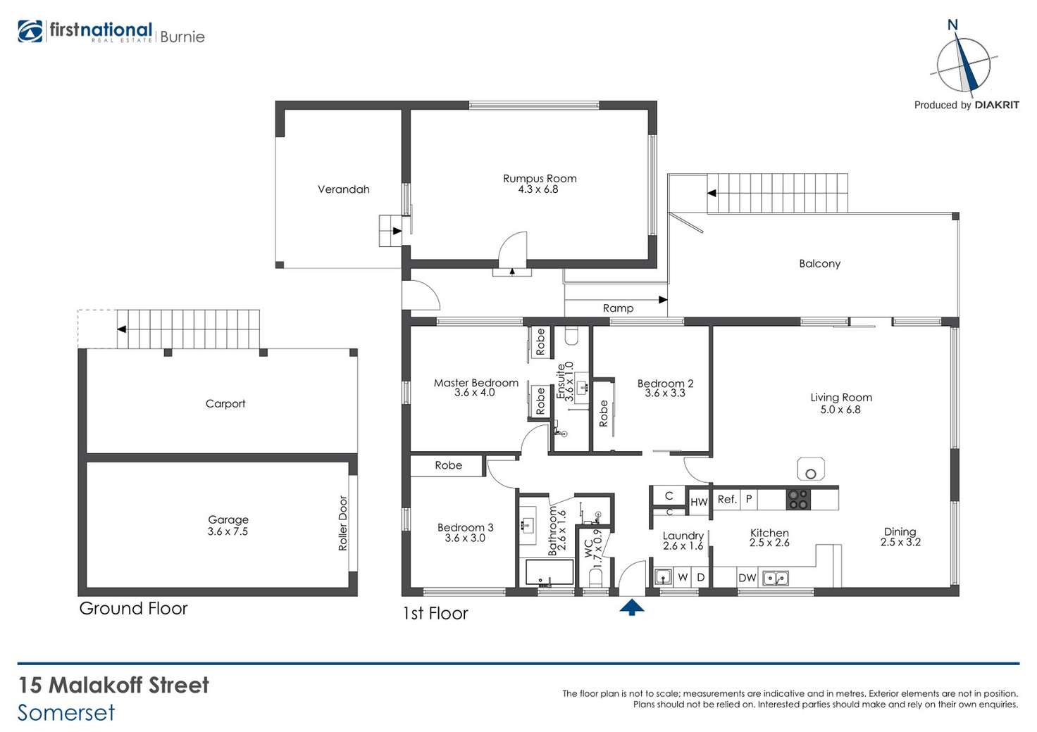 Floorplan of Homely house listing, 15 Malakoff Street, Somerset TAS 7322