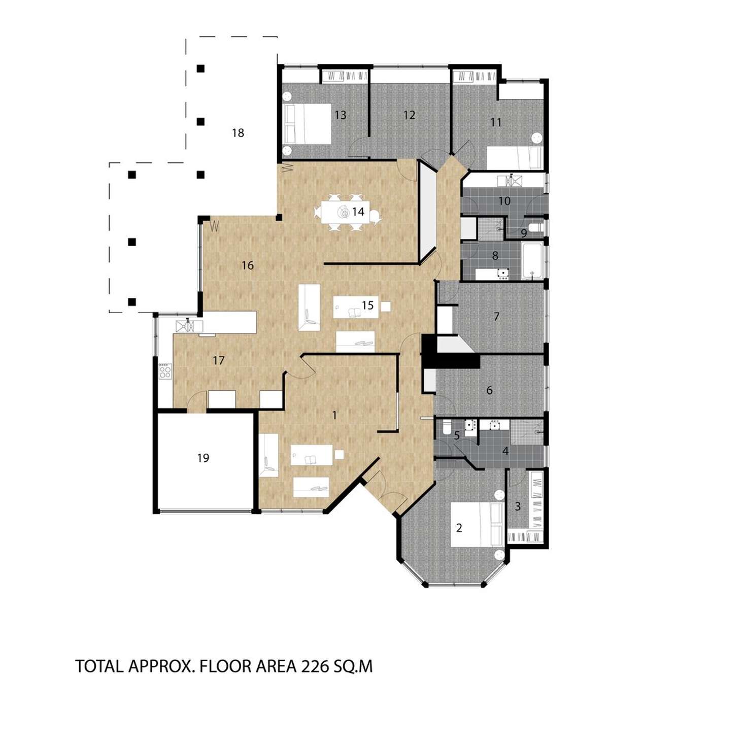 Floorplan of Homely house listing, 11 Bassina Court, Hillarys WA 6025