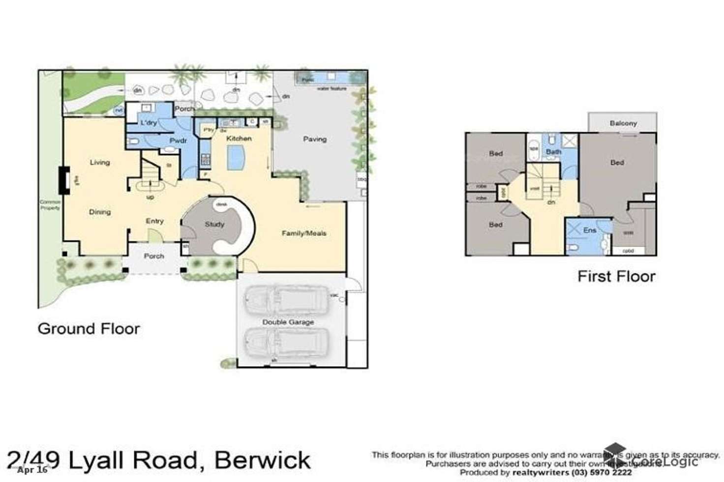 Floorplan of Homely townhouse listing, 2/49 Lyall Road, Berwick VIC 3806