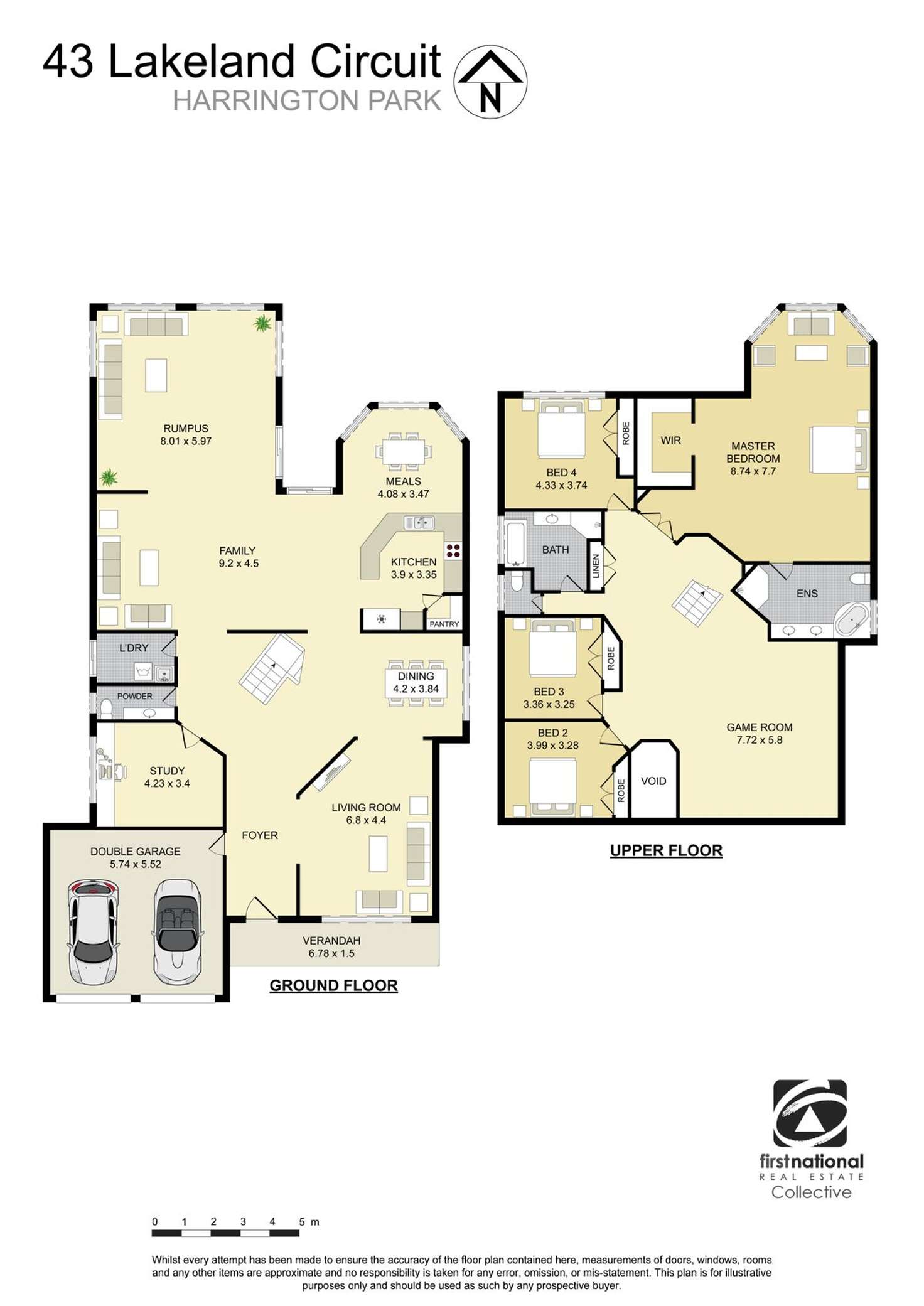 Floorplan of Homely house listing, 43 Lakeland Circuit, Harrington Park NSW 2567