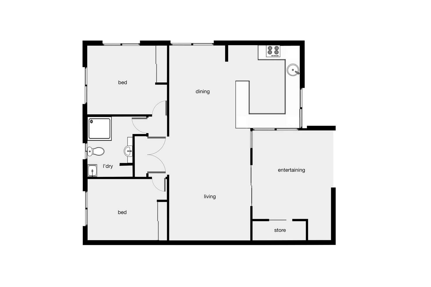 Floorplan of Homely apartment listing, 10/40-42 Old Smithfield Road, Freshwater QLD 4870