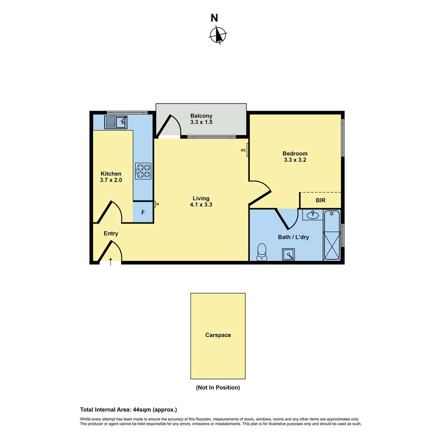 Floorplan of Homely apartment listing, 15/116 Ascot Vale Road, Flemington VIC 3031