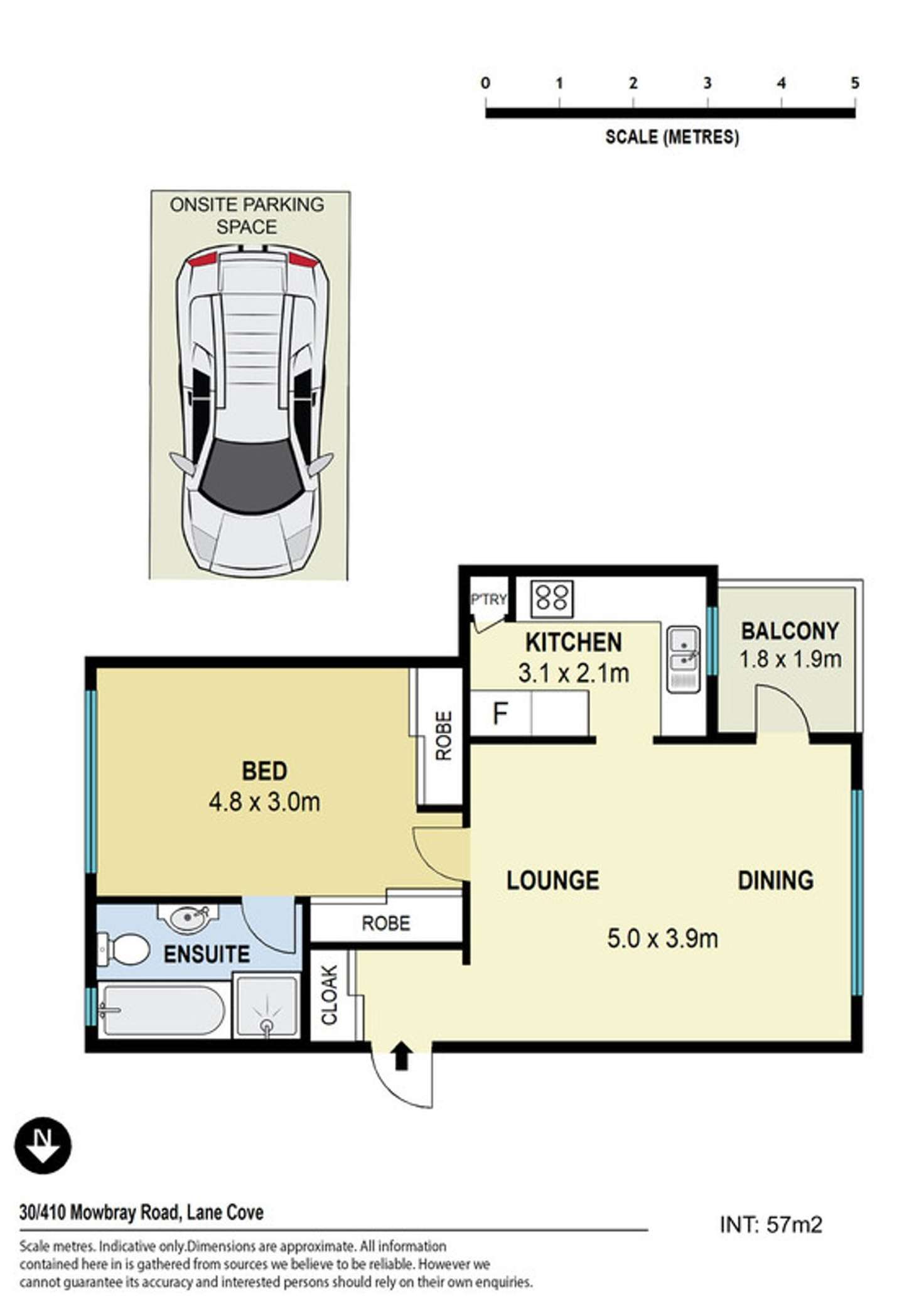 Floorplan of Homely apartment listing, 30/410 Mowbray Road, Lane Cove North NSW 2066