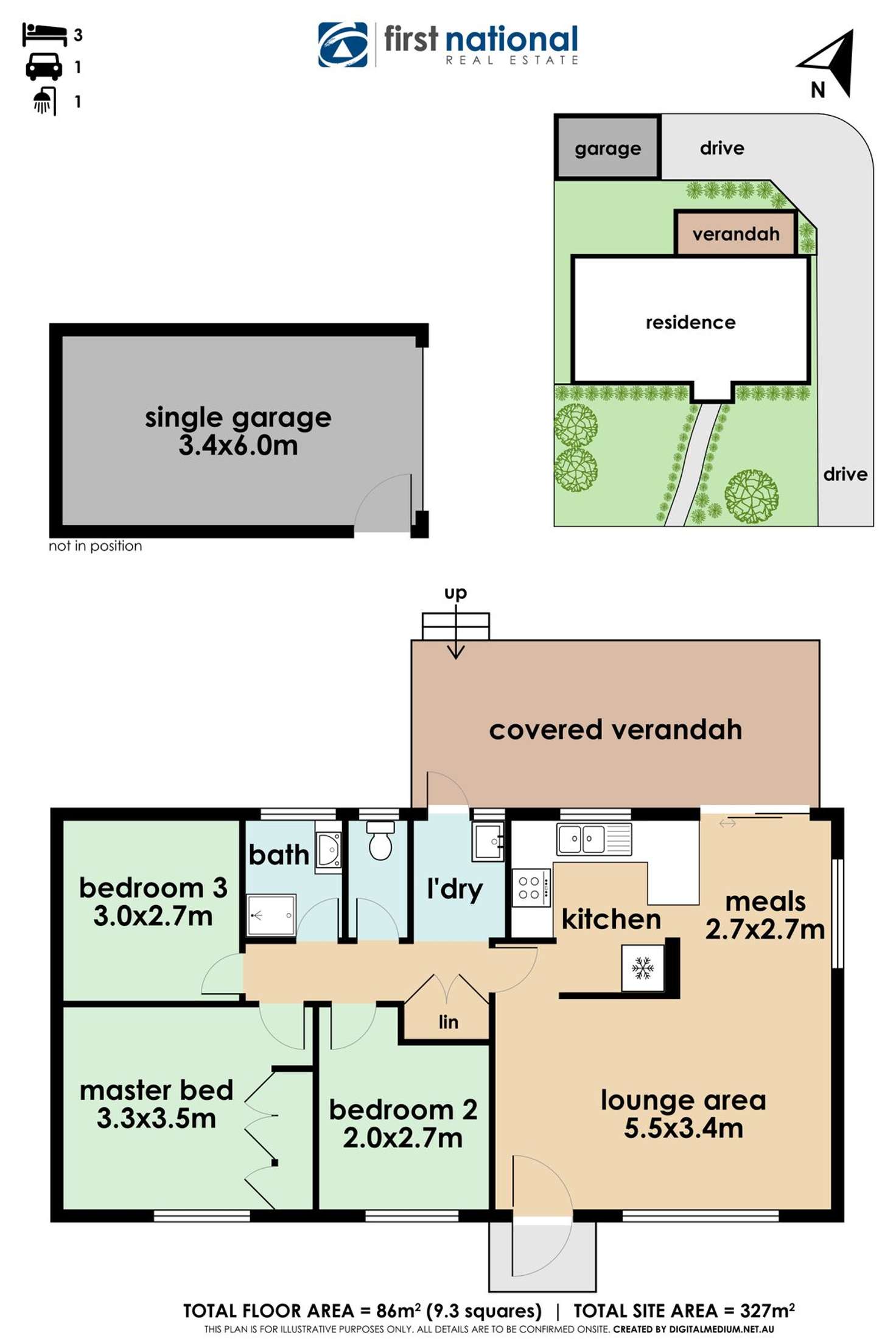 Floorplan of Homely house listing, 1/40 Ambleside Crescent, Berwick VIC 3806