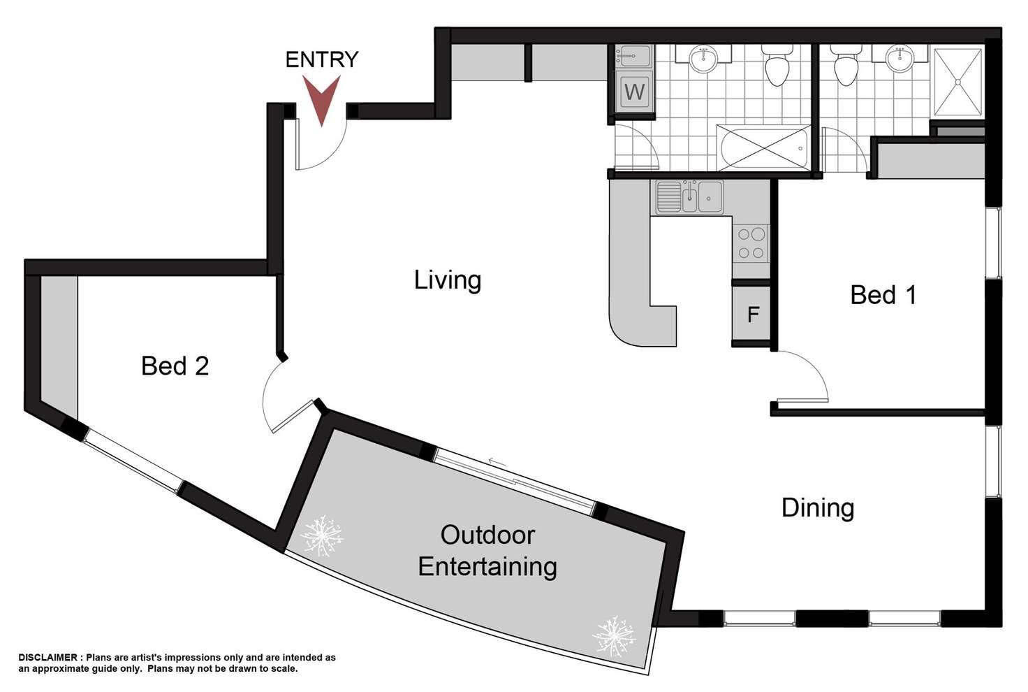 Floorplan of Homely apartment listing, 301/107 Canberra Avenue, Griffith ACT 2603